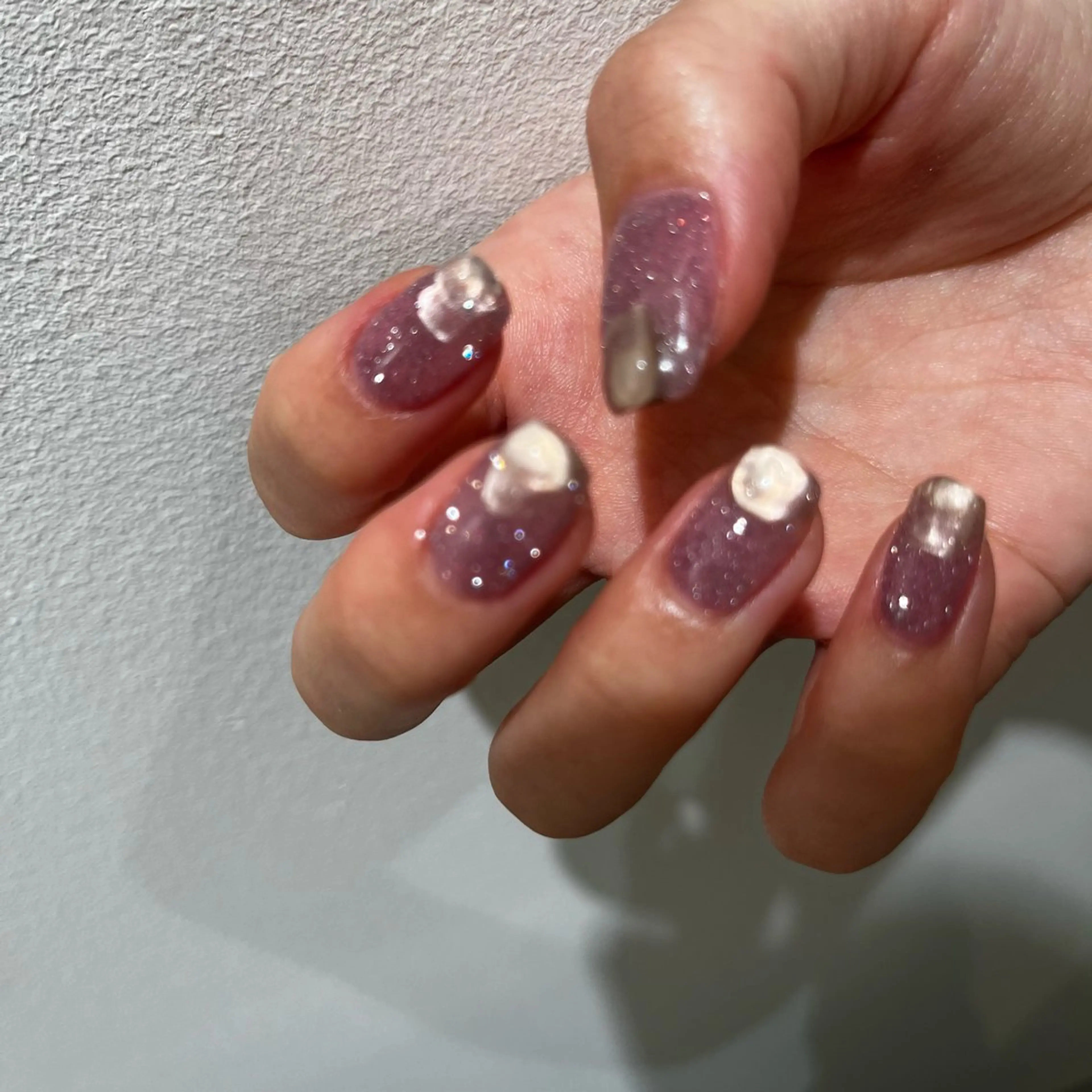 ネイル フラッシュネイル ピンク ぷっくりネイル 夏ネイル ハンドネイル nail&care salon soa所属・soa/美容液ケアで 自爪を育てるネイルのネイルデザイン
