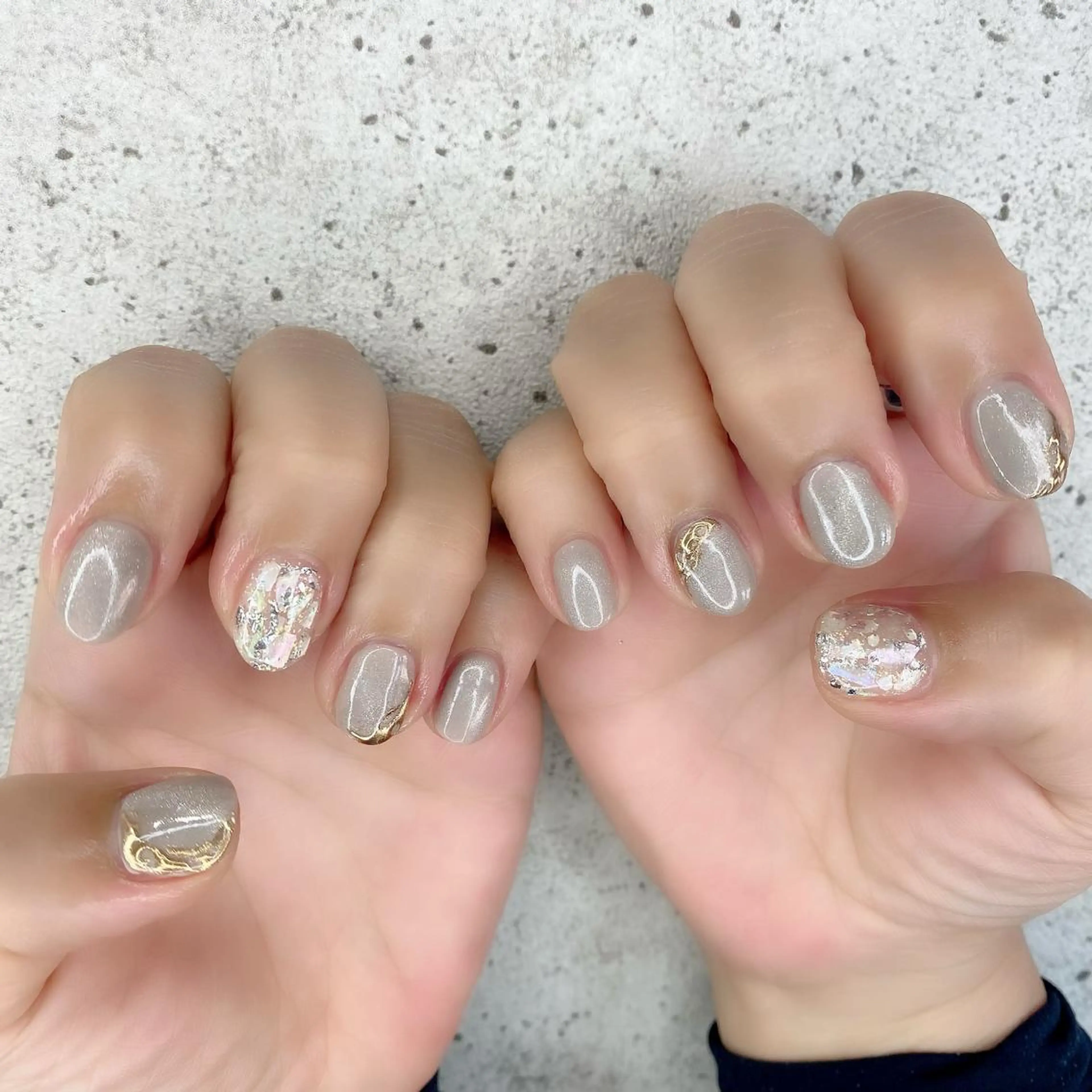 ネイル マツエク・マツパ アイブロウ フットネイル マグネットネイル 夏ネイル Salon Ｋのネイルデザイン