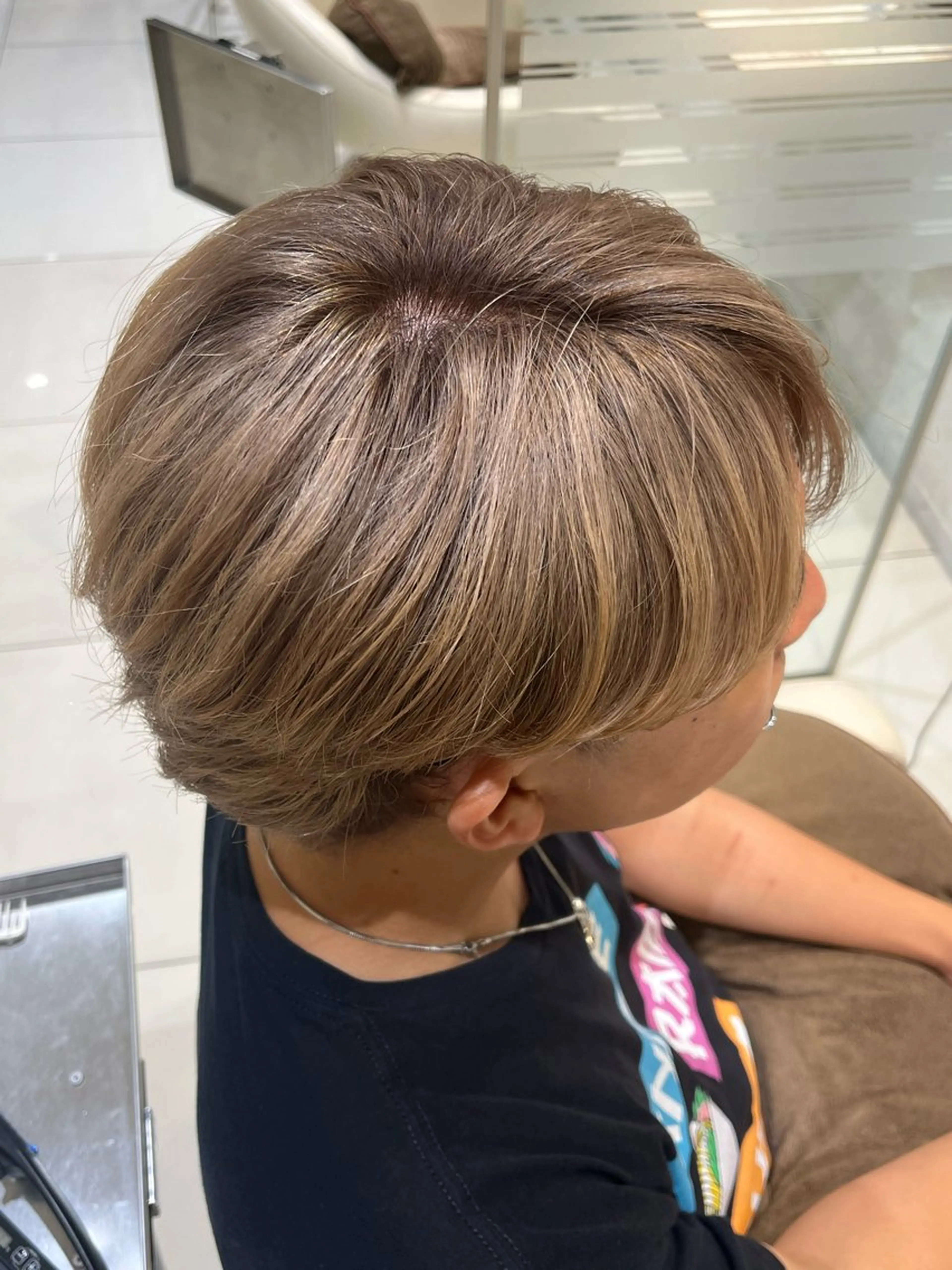 ダメージゼロ🌠ヘアカラー🎀＋ヘッドマッサージ＋✨最⾼峰プラチナムTrと超音波アイロンで完璧🌟の写真