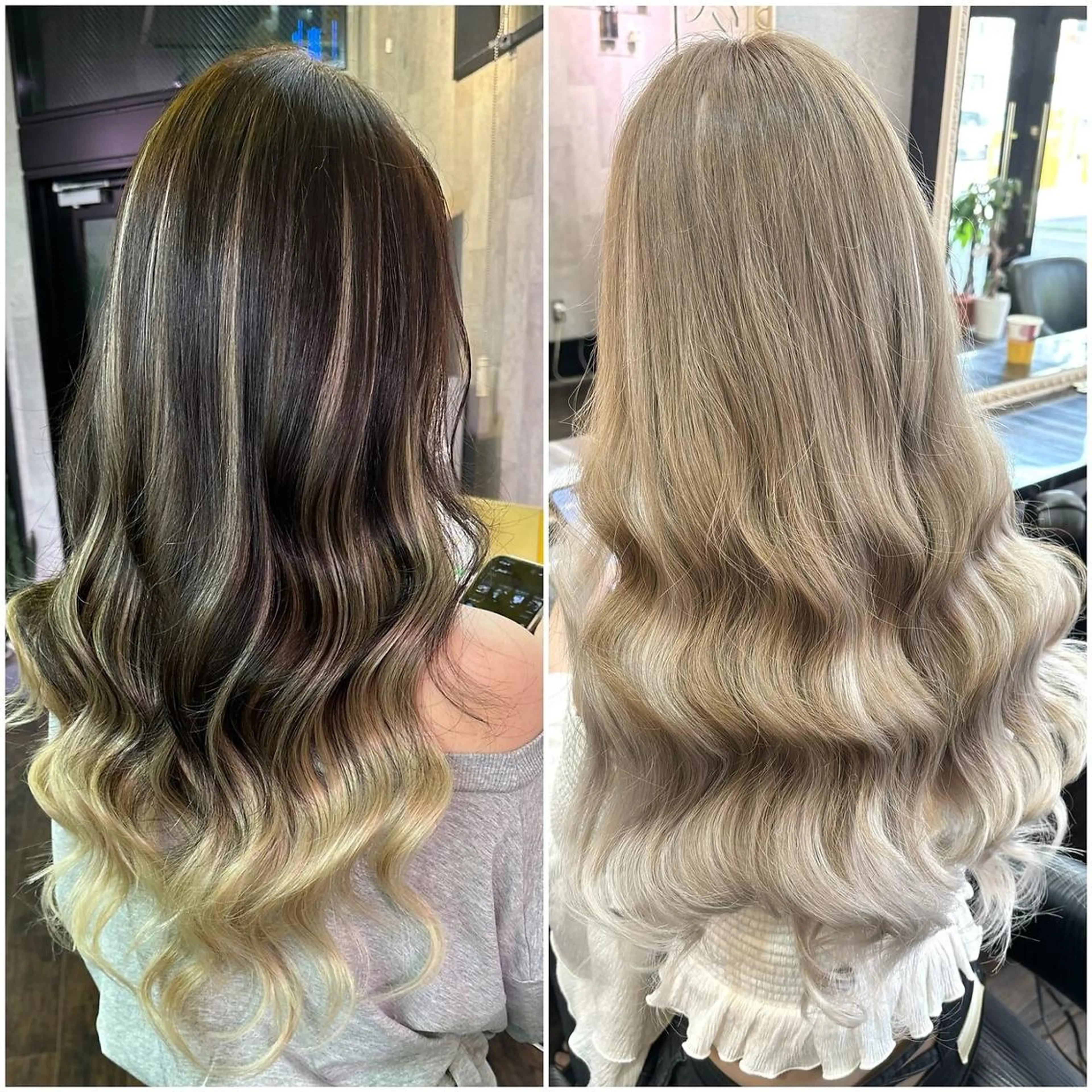 カラー ロング カット エクステ ヘアセット 小野 裕子のヘアスタイル