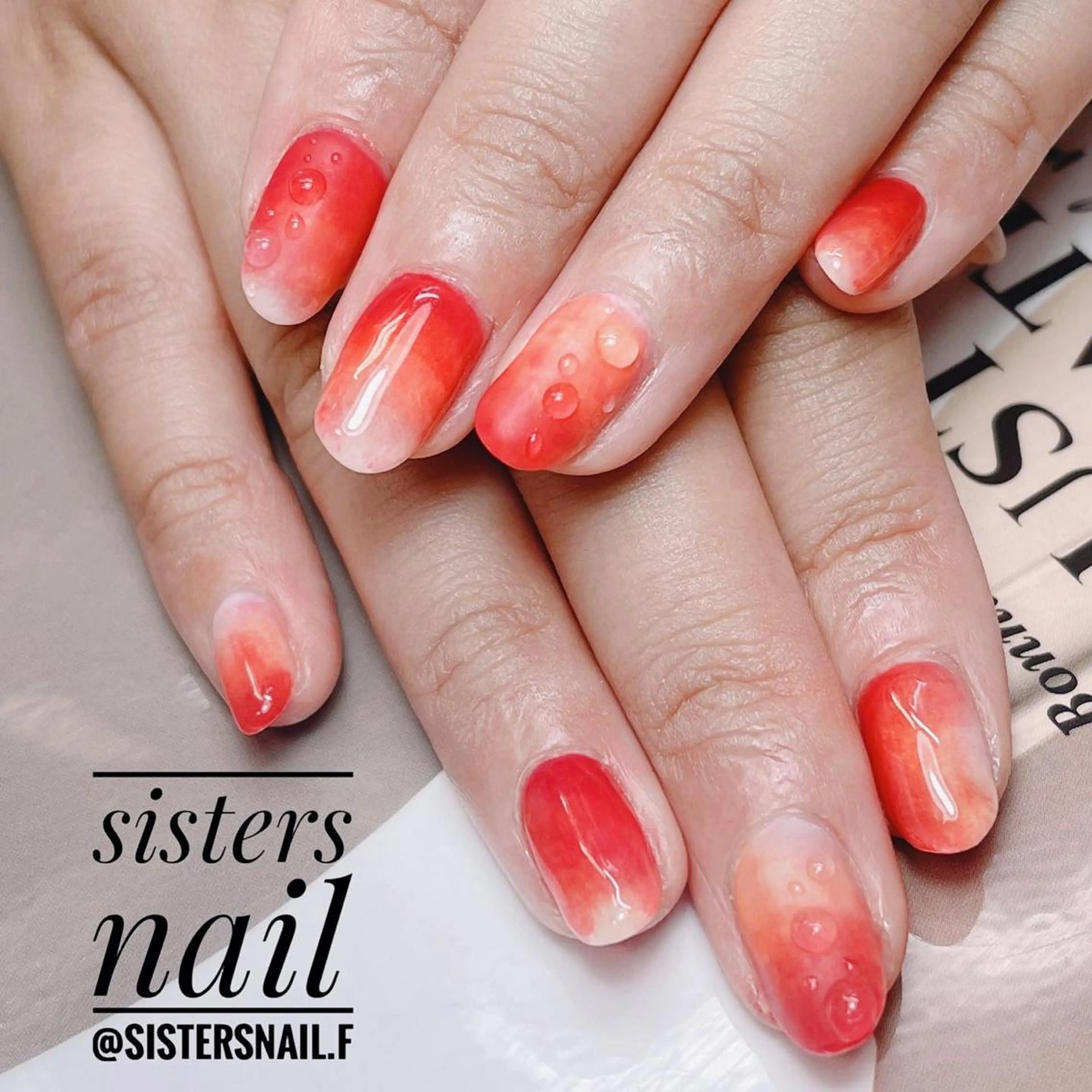 ネイル アートネイル グラデーション sisters nail.fのネイルデザイン