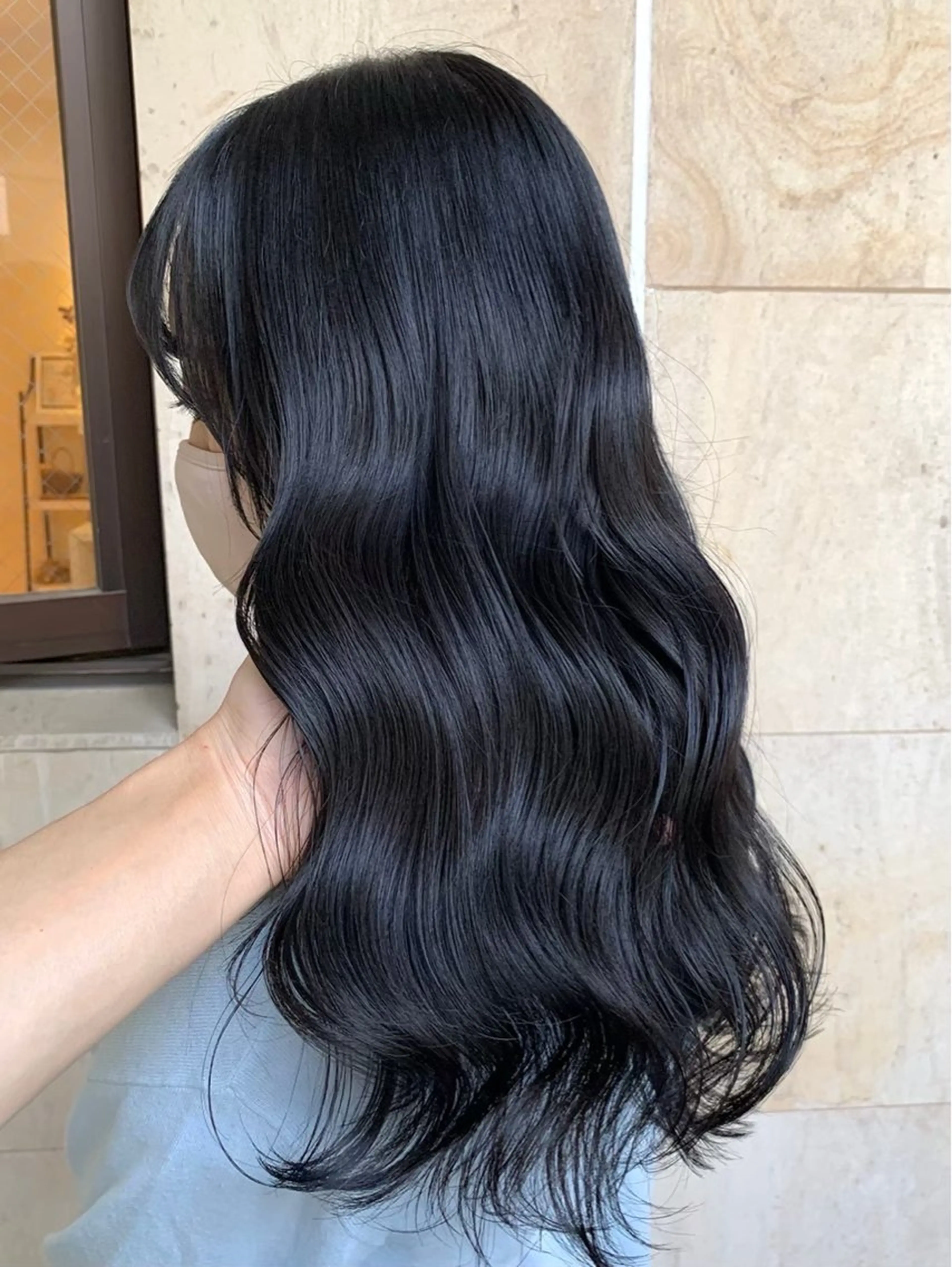 ロング カラー 切りっぱなしボブ ブリーチ ダブルカラー ハイライトカラー ブリーチなしカラー ヘアカラー トリートメント ヘッドスパ ヘアセット Wカラー/髪質改善/ 艶カラー🩶Sanaのヘアスタイル