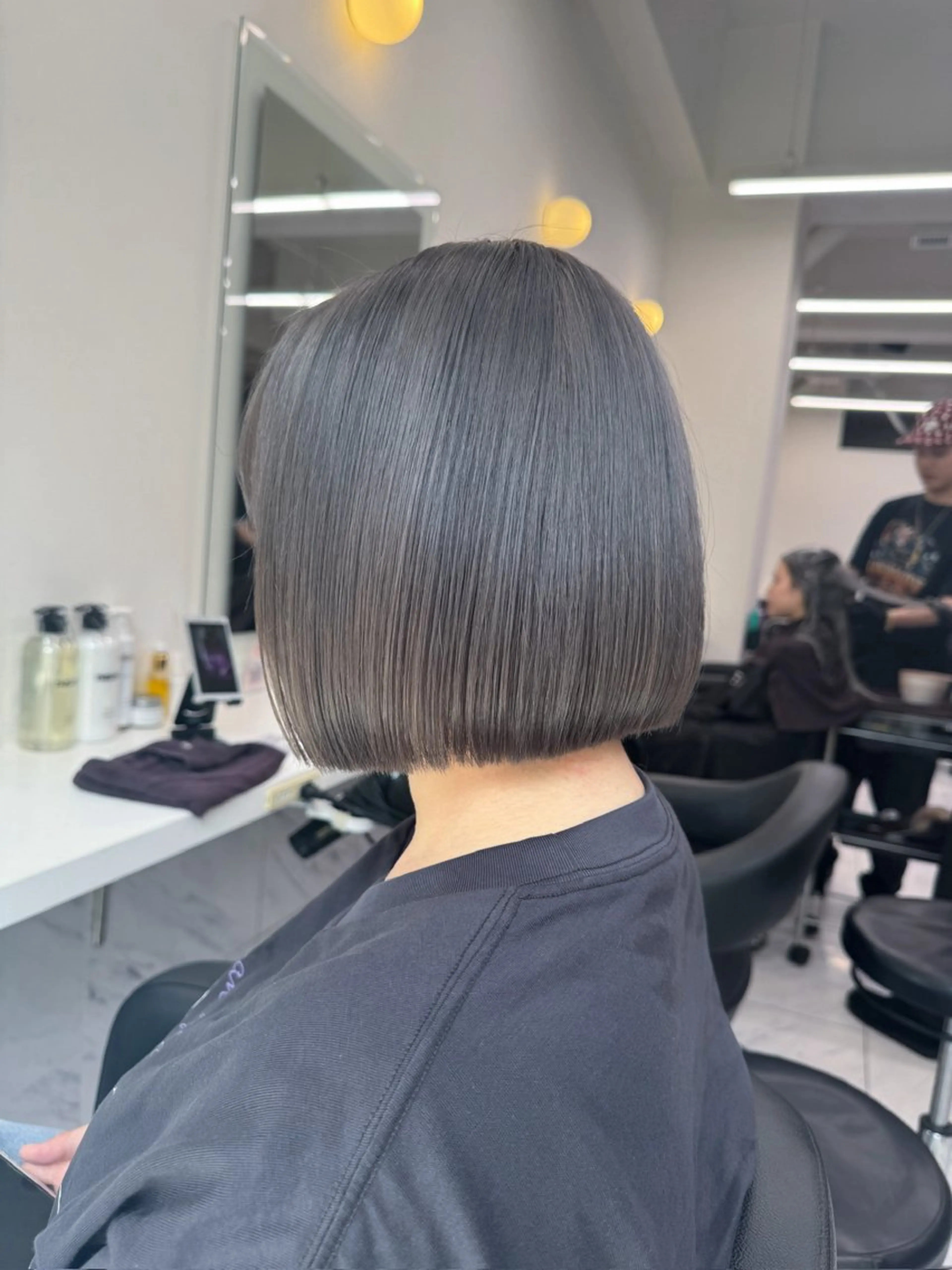 ショート カラー ヘアアレンジ ハイトーン/ボブ /misakiのヘアスタイル