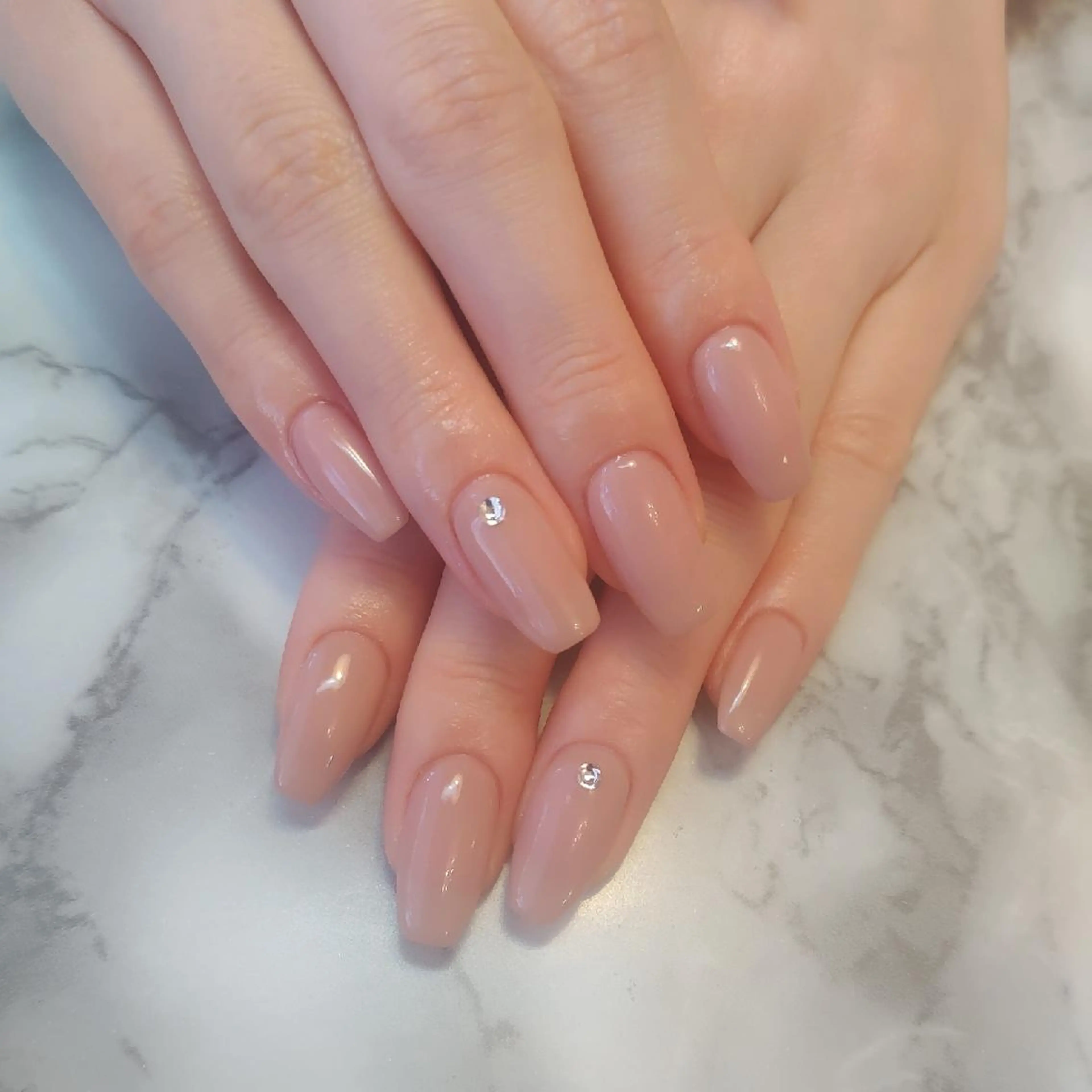 ネイル ワンカラーネイル ジェヌインネイル 河内のネイルデザイン