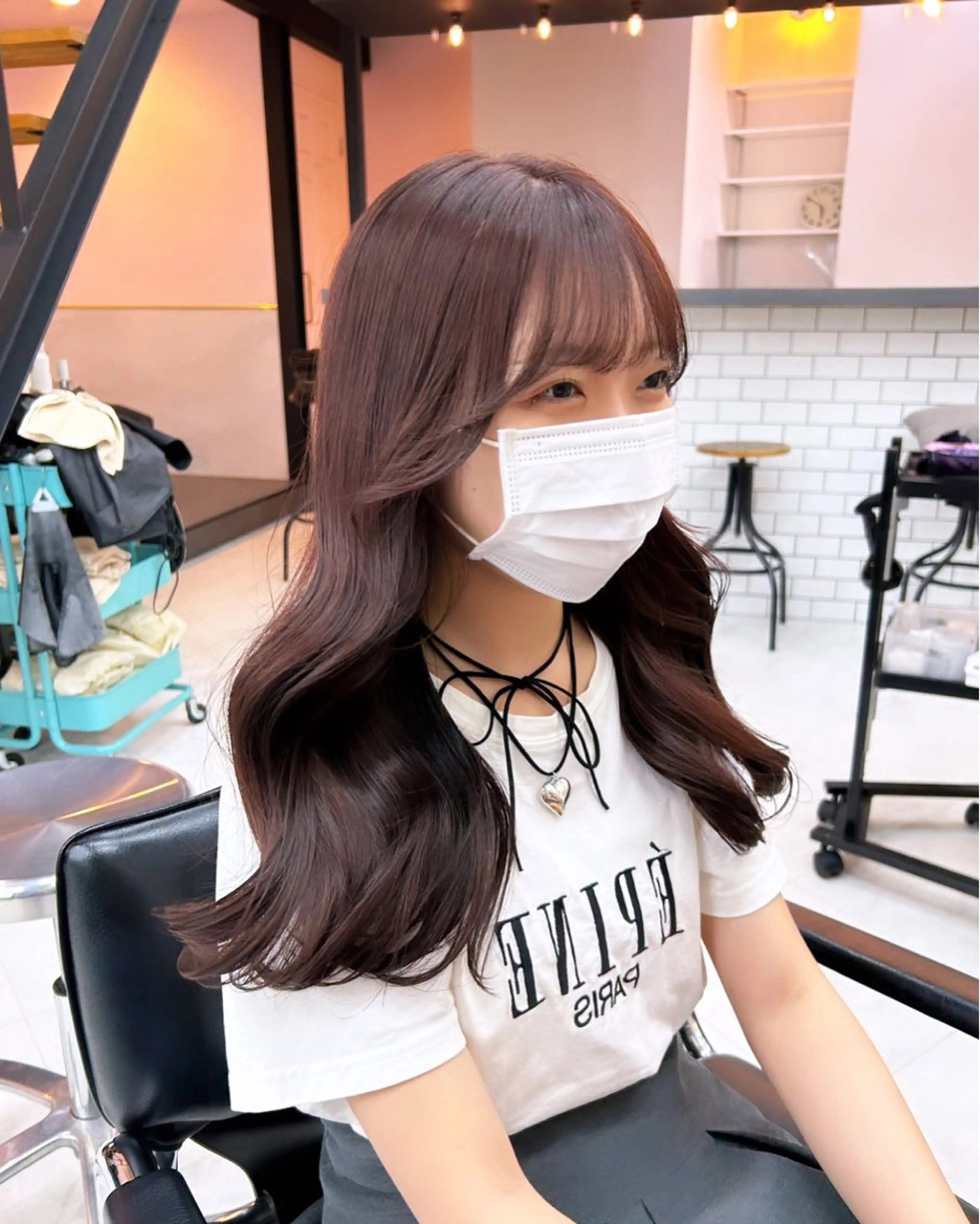 ロング カラー ヘアアレンジ カット ヘアカラー トリートメント 🎀暖色カラー🎀 ♡yurika♡のヘアスタイル