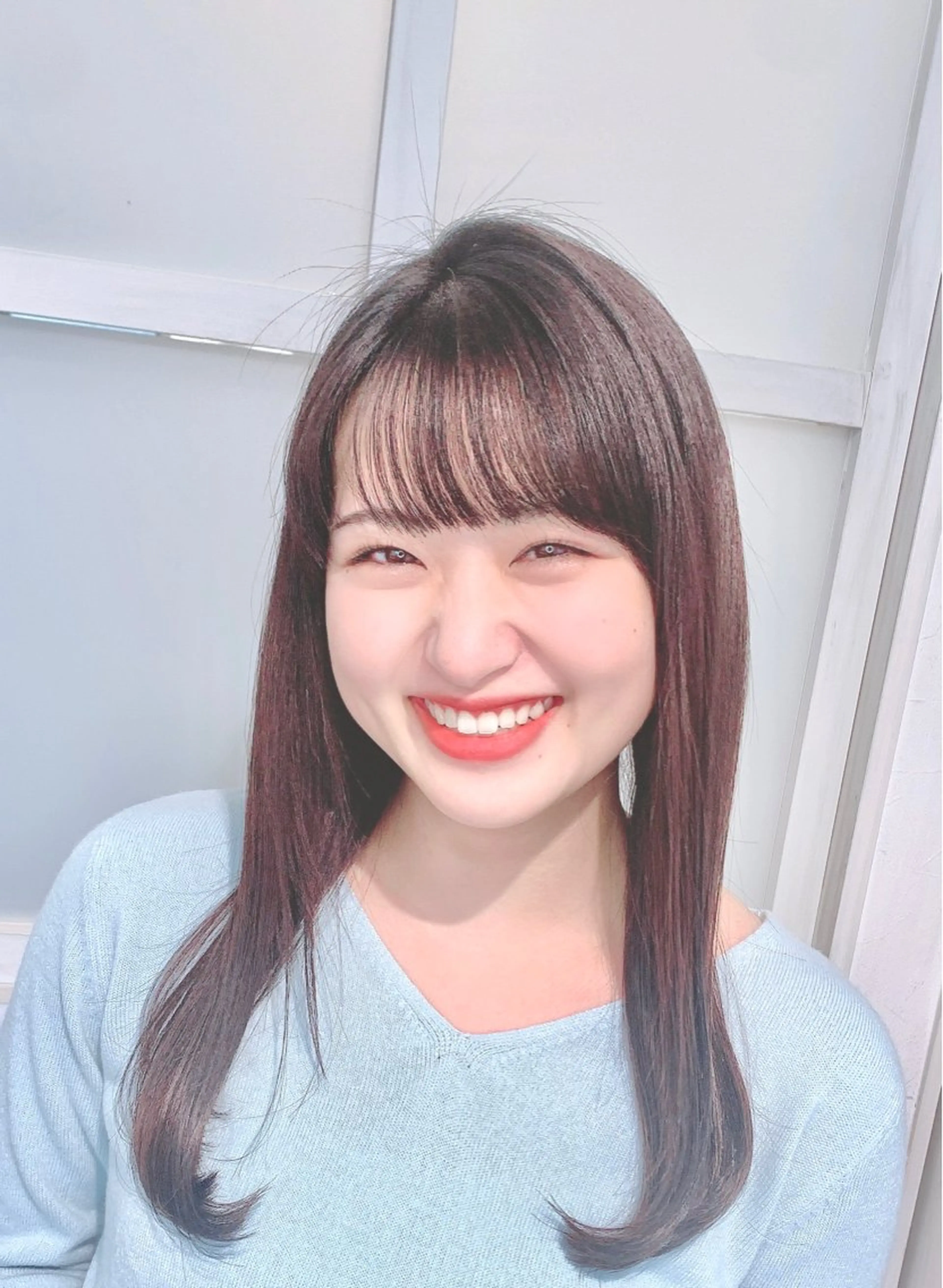 ロング カット ヘアカラー トリートメント 🦋ミルクティーベー ジュ🦋mayukiのヘアスタイル