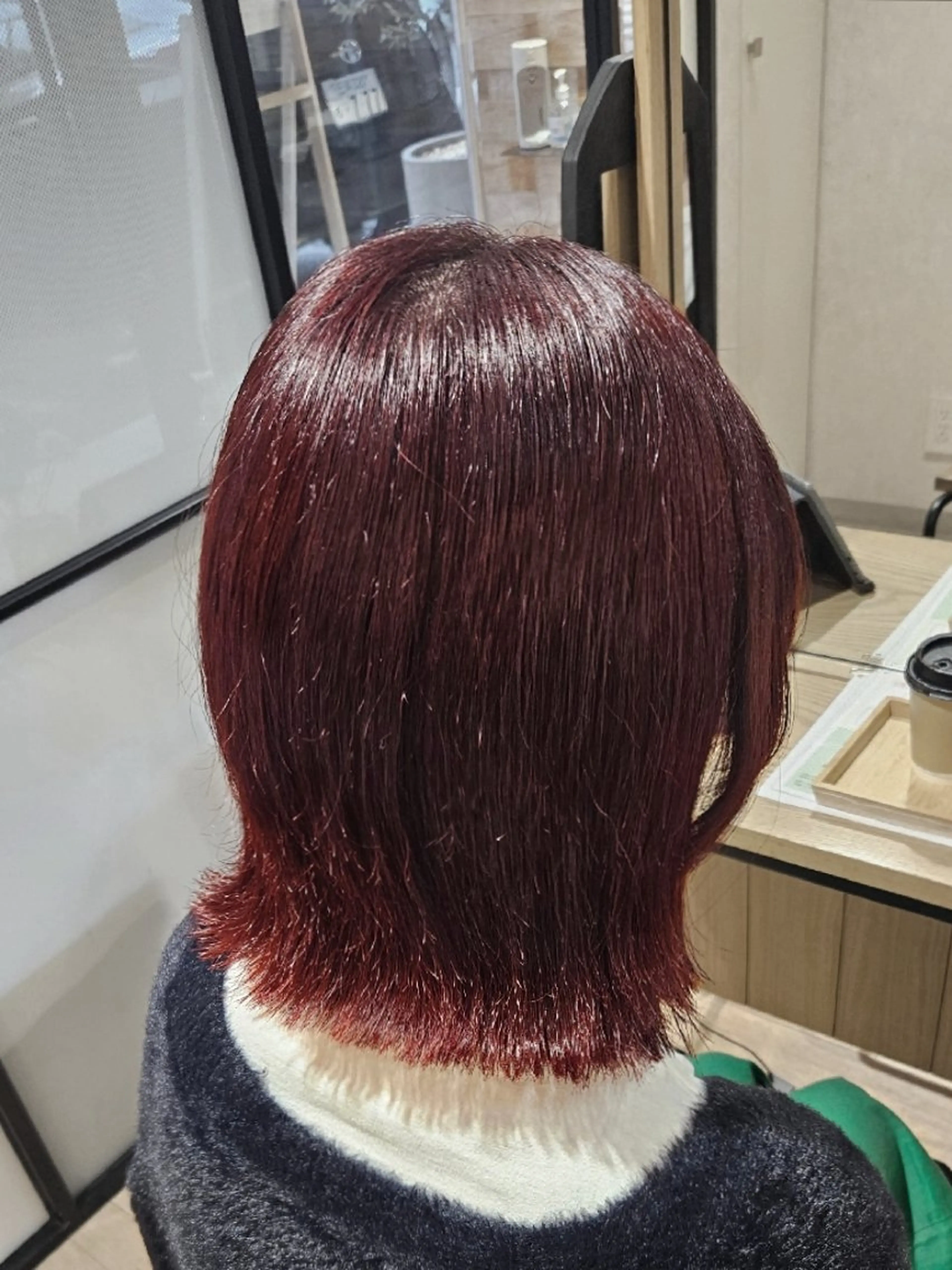 ミディアム カラー ボブ カット ヘアカラー トリートメント ACTOR所属・外戸口未優利 /ケドグチミユリのヘアスタイル