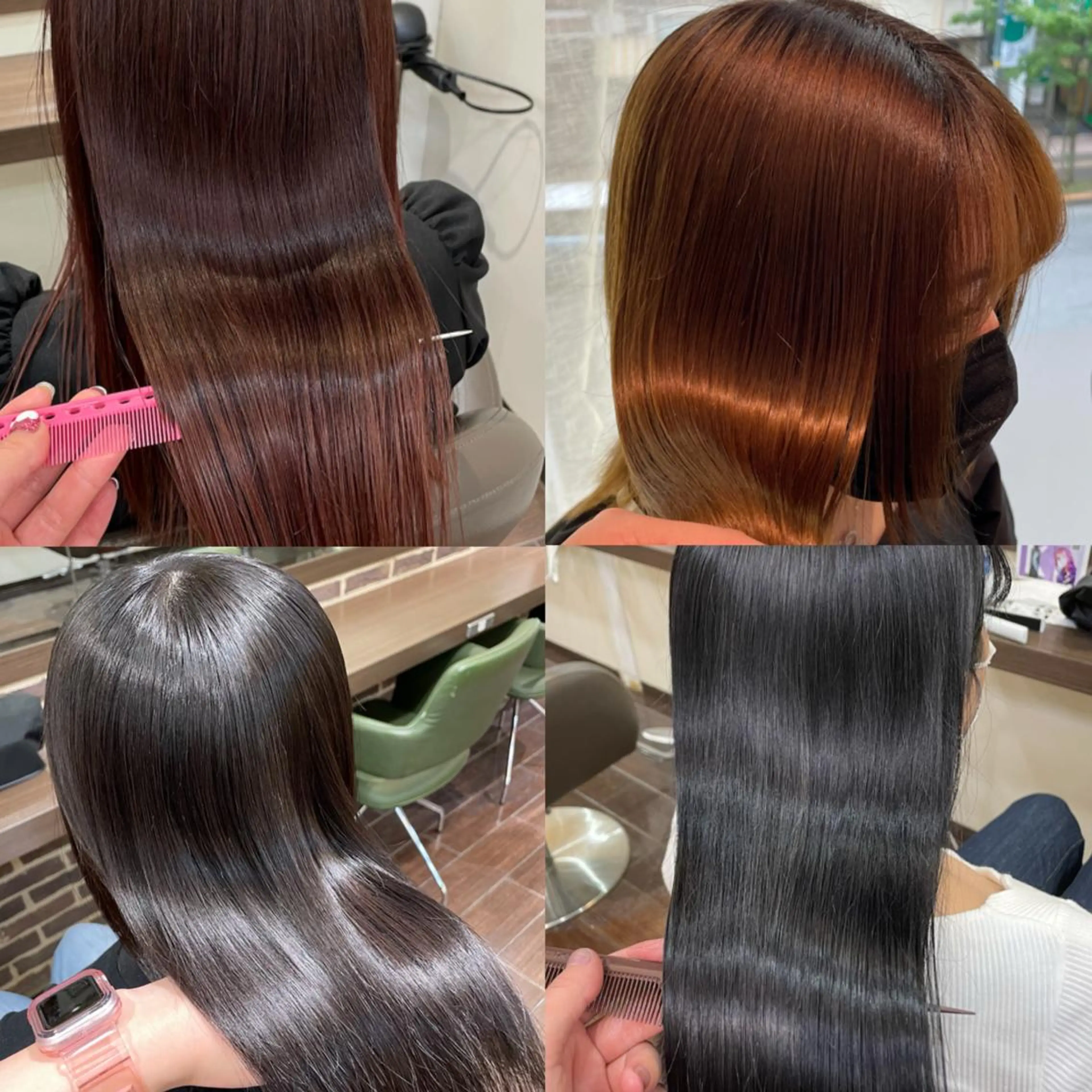 セミロング aya/小顔レイヤー /柔らかカラーのヘアスタイル