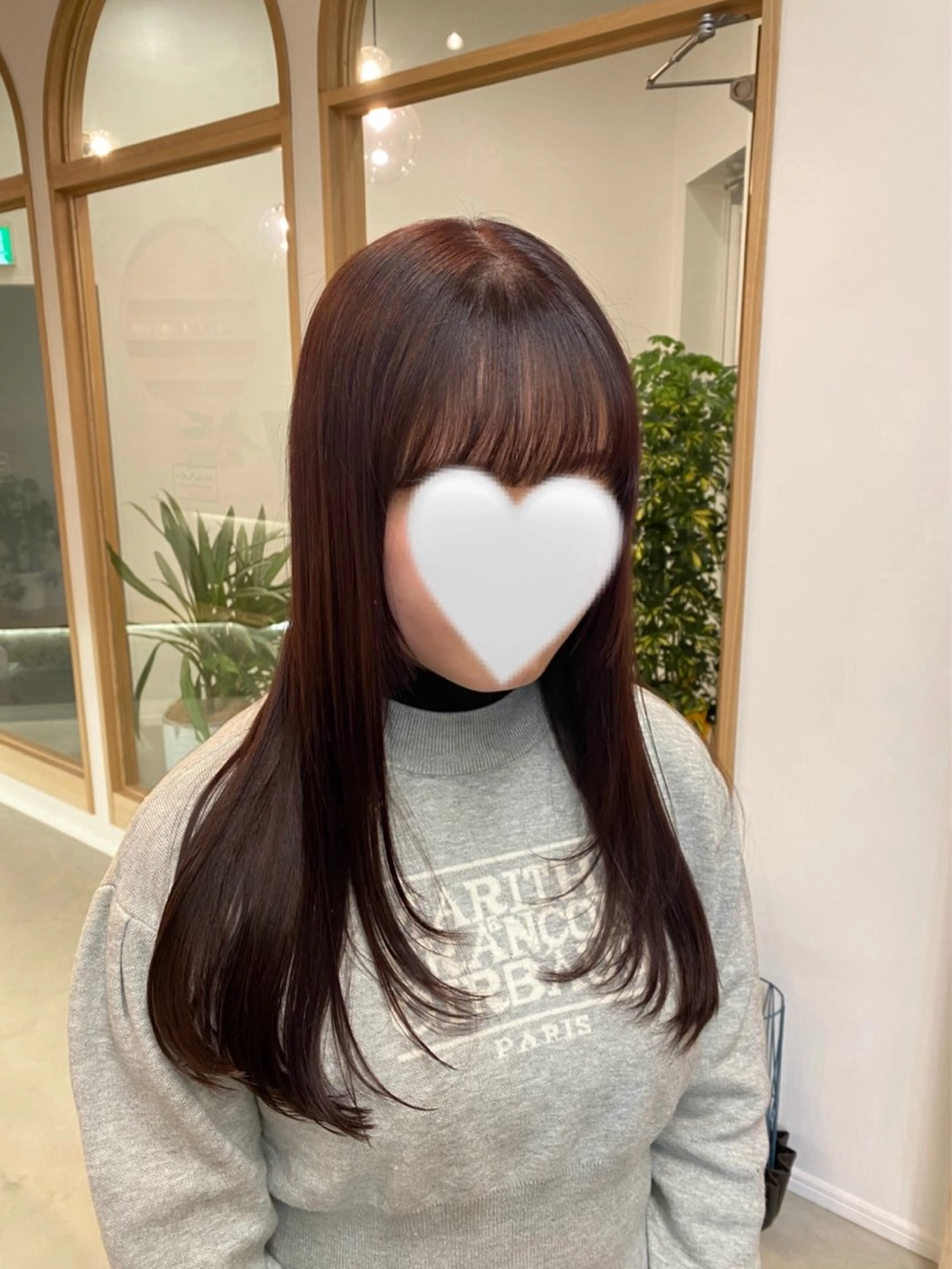 ロング レイヤーカット カット ヘアカラー トリートメント sanae /透明感カラーのヘアスタイル