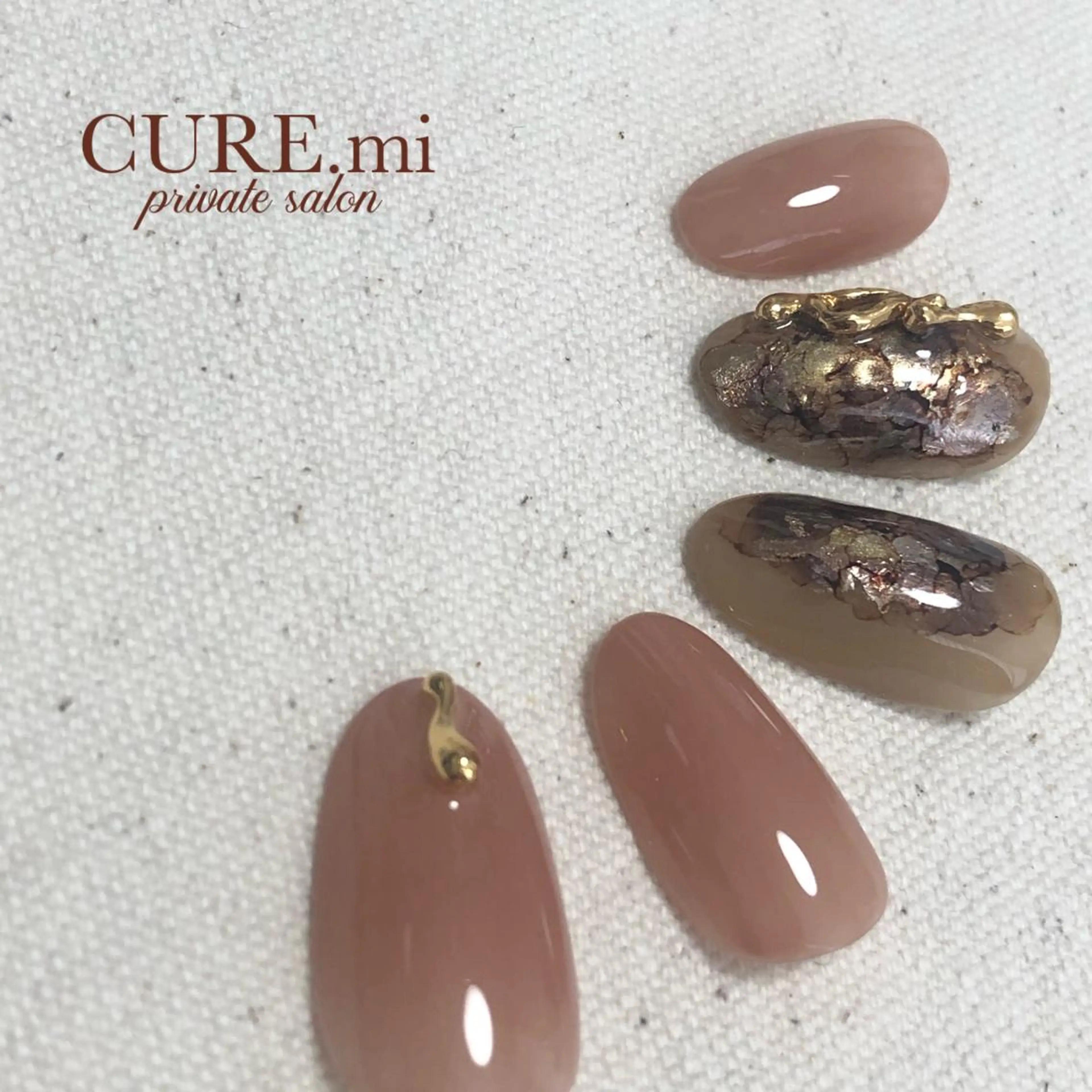 ネイル ブラウン ハンドネイル ハンドケア 伊藤 美香のその他イメージ