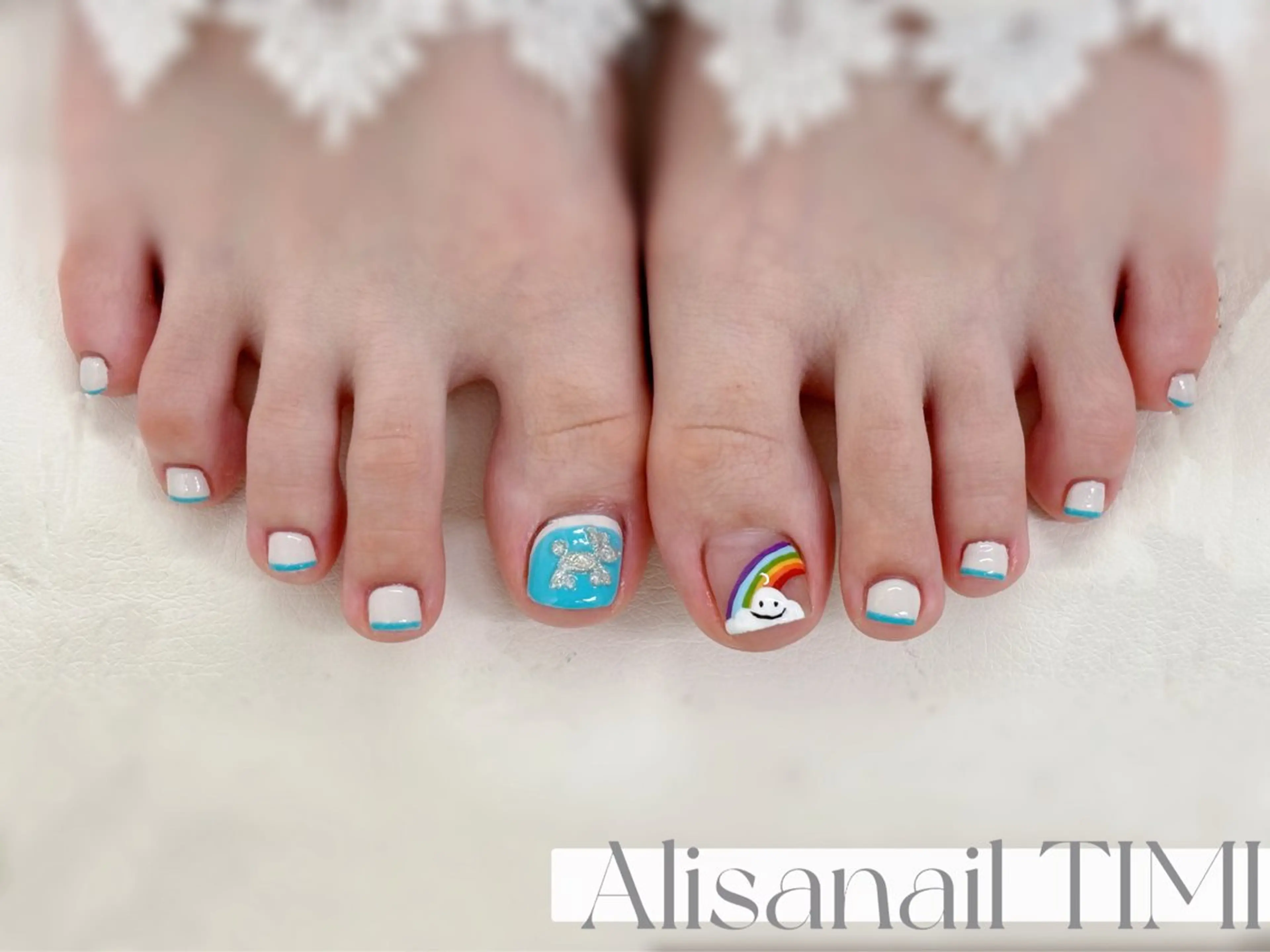 ネイル 持ち込み フットネイル Alisa nail Timiのネイルデザイン