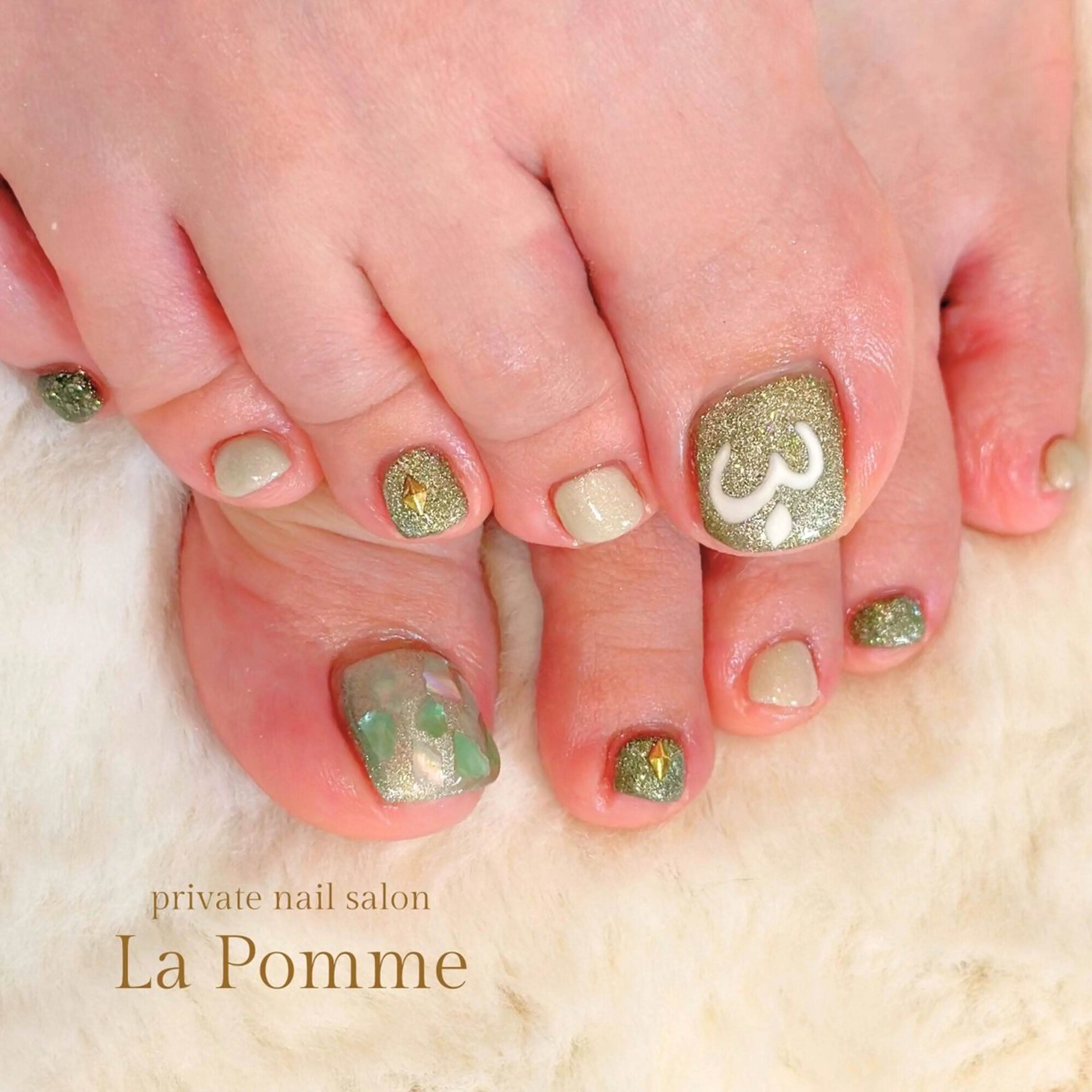 ネイル フットネイル nail salon La Pommeのネイルデザイン