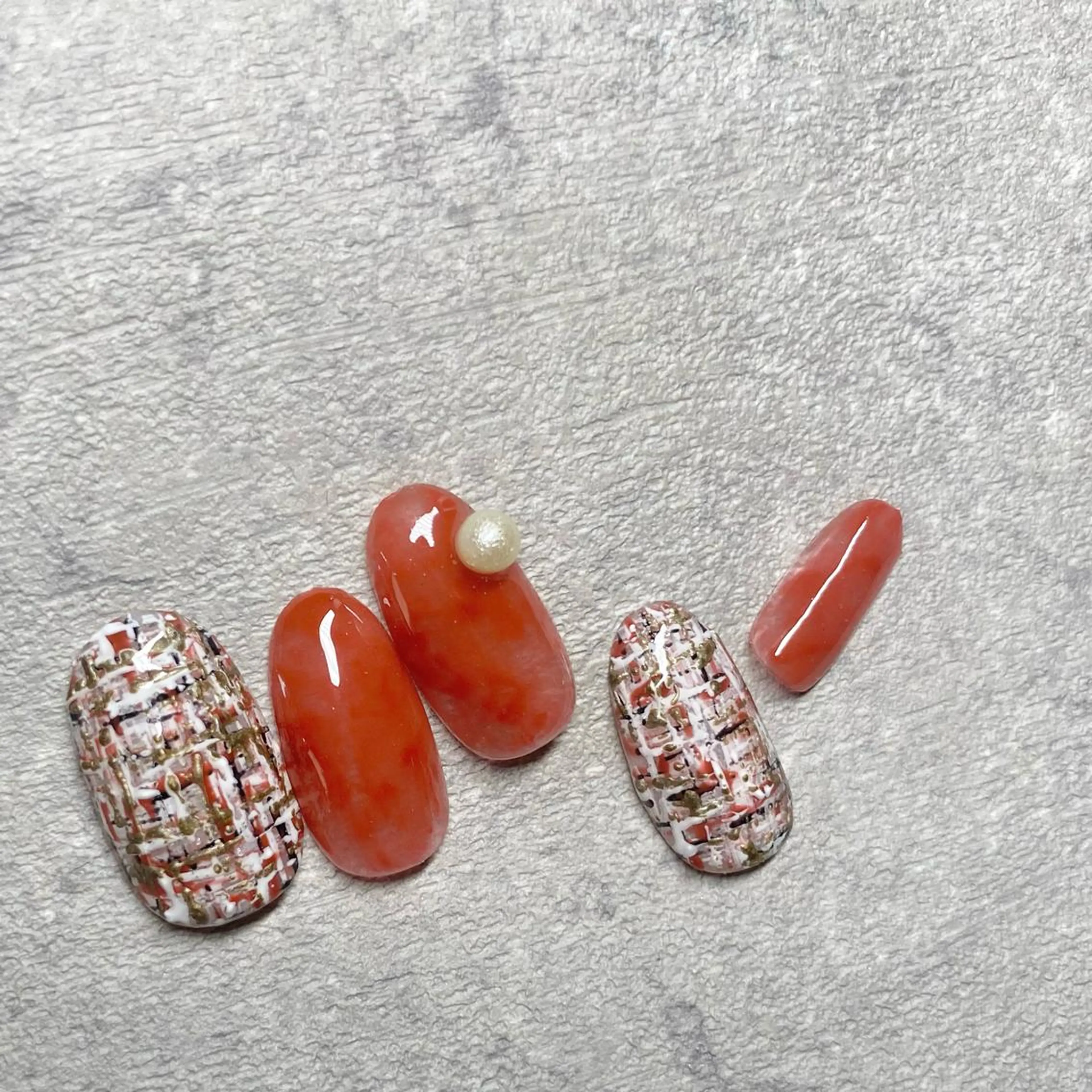 ネイル アートネイル フットネイル ニュアンスネイル 冬ネイル 山田 貴子のネイルデザイン