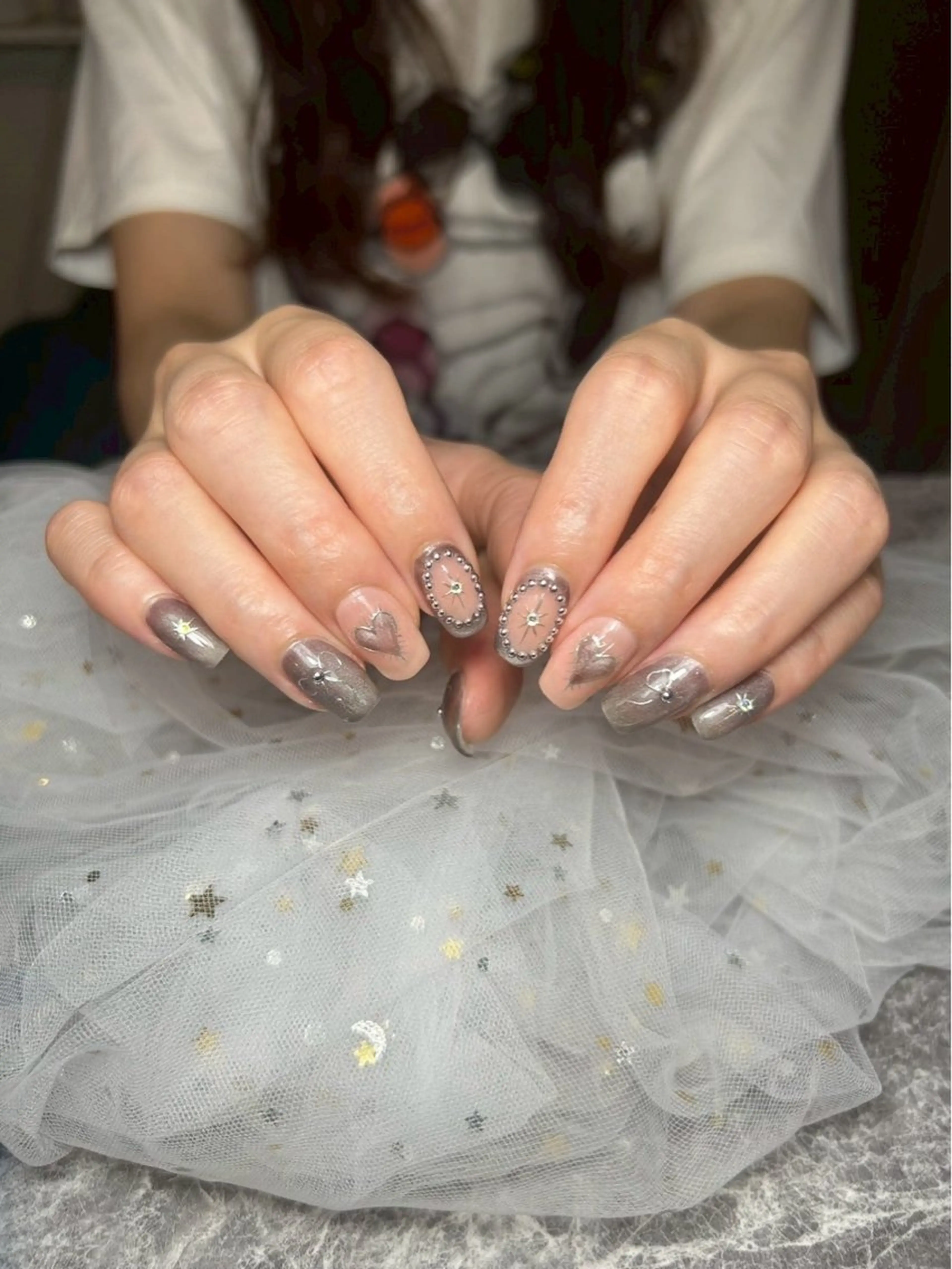 ネイル ジェルネイル 持ち込み ハンドネイル M nail salon所属・Mnailsalon フィルイン対応サロンのネイルデザイン