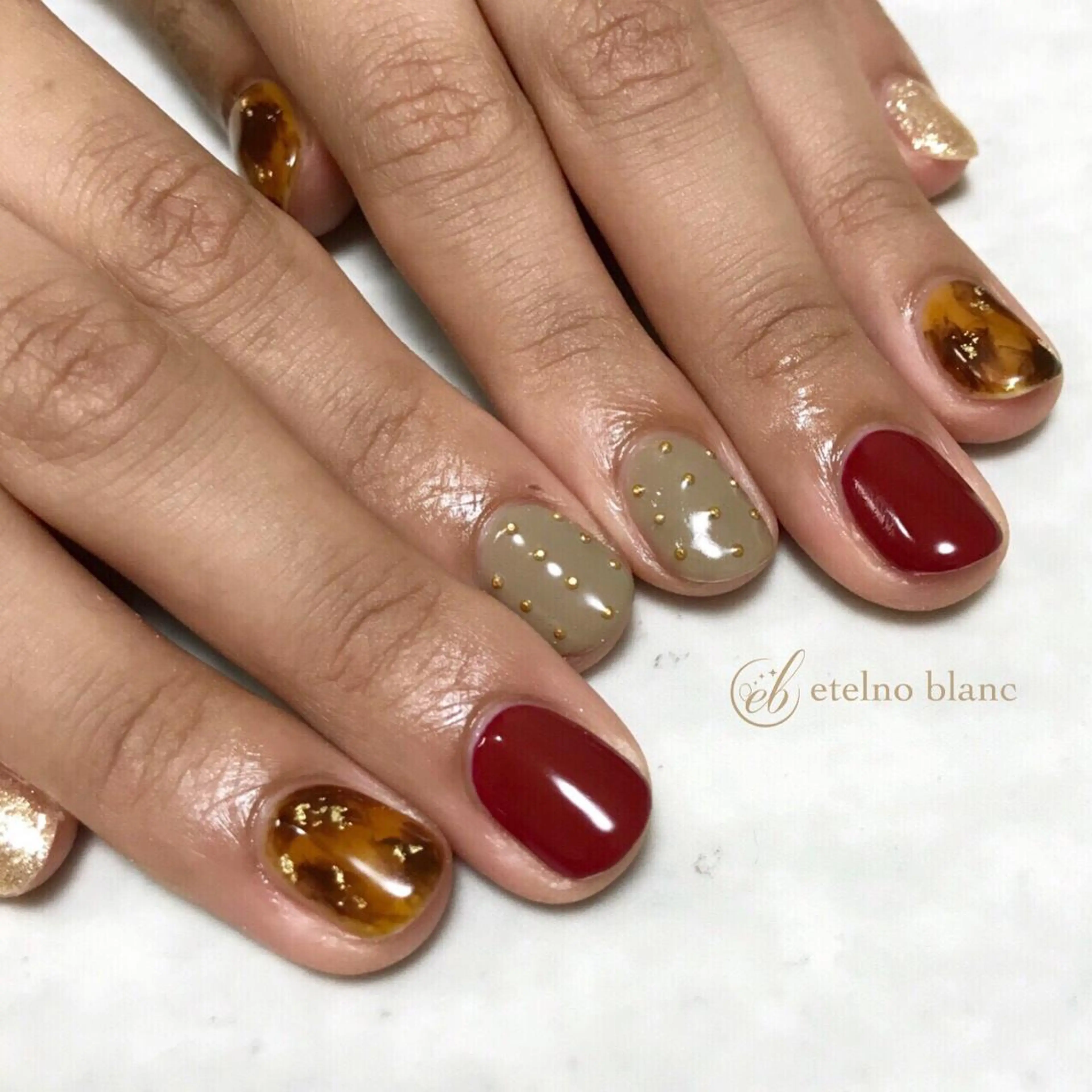ネイル etelno blanc中目黒のネイルデザイン