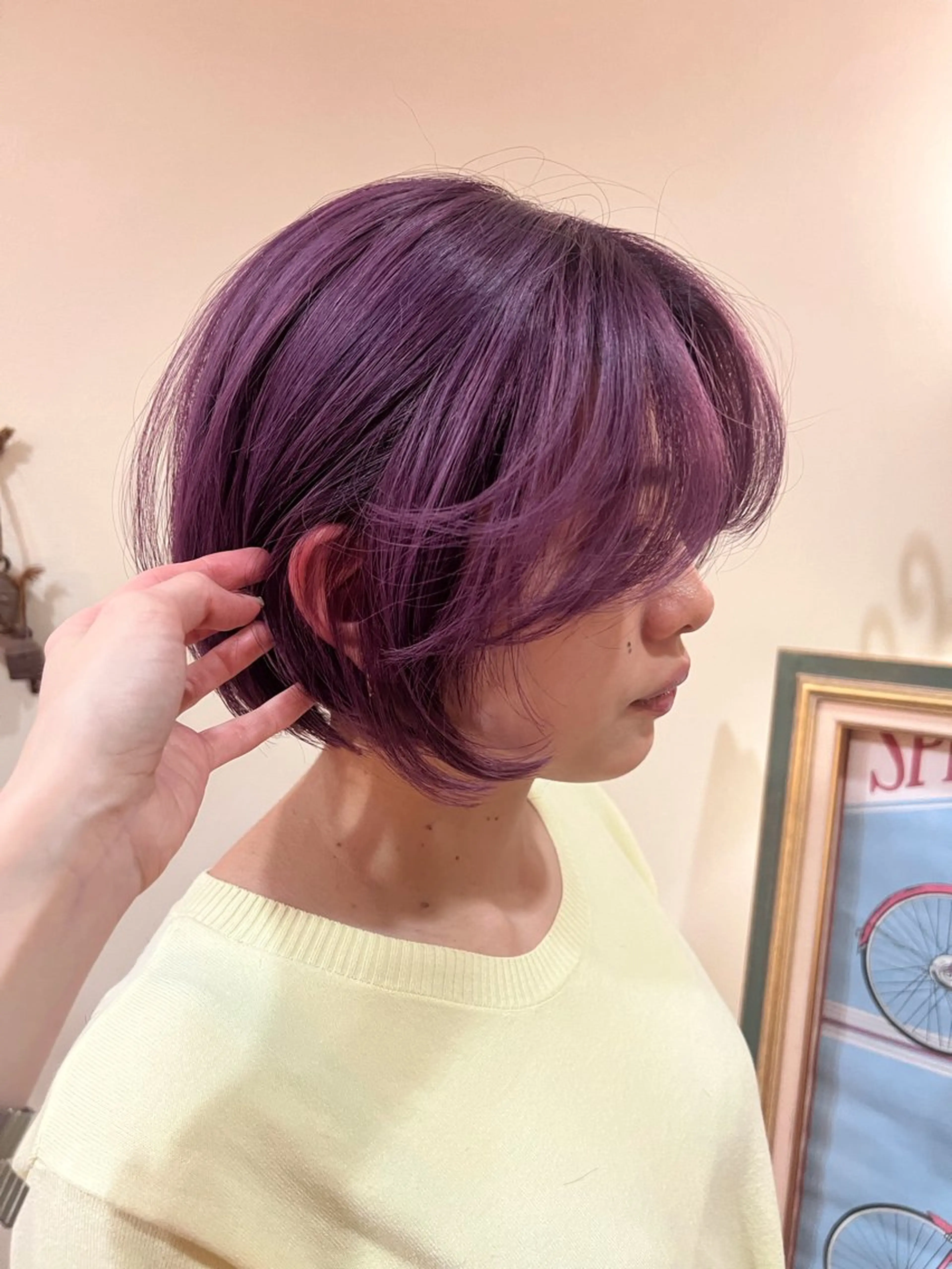 前髪＋顔周りカットの写真