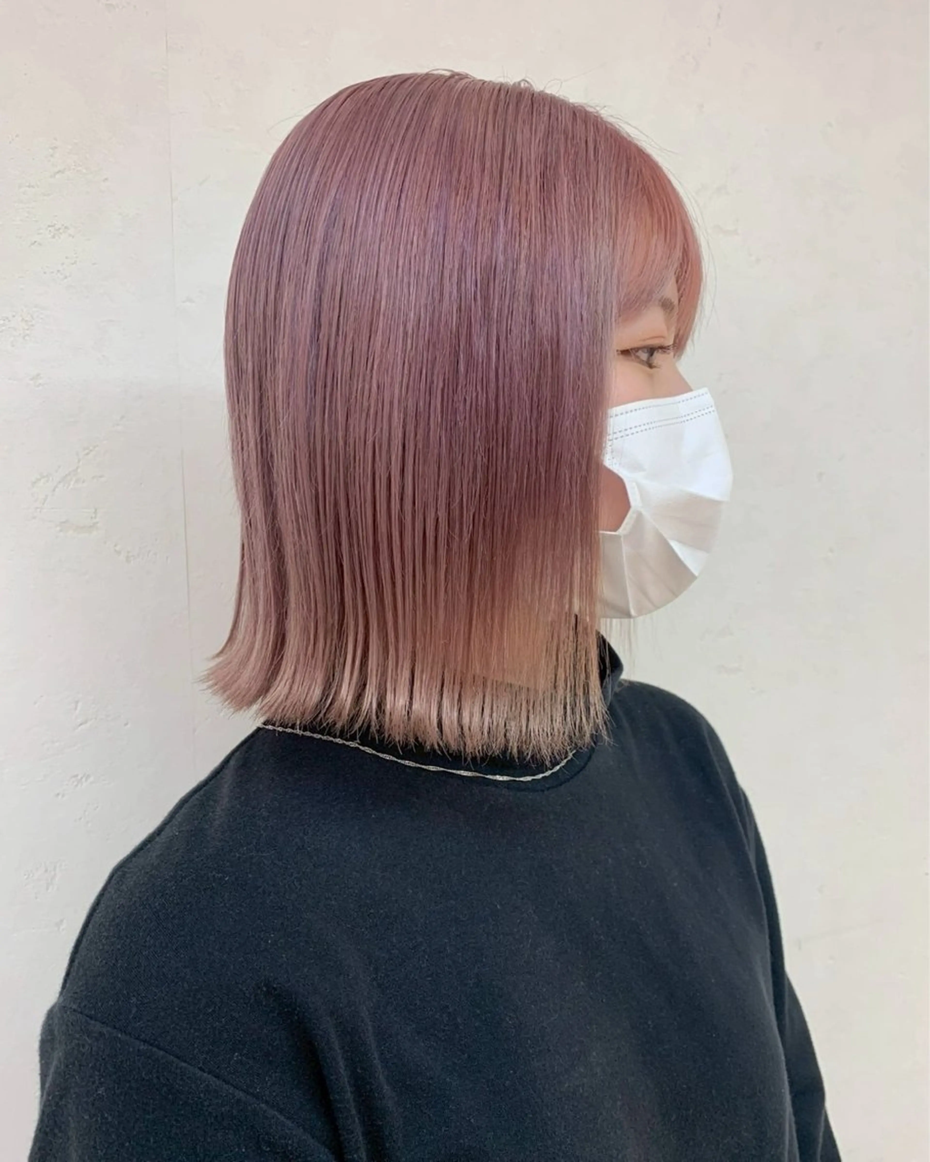 ミディアム カラー カット ヘアカラー トリートメント カット\カラー延藤 幸花のヘアスタイル