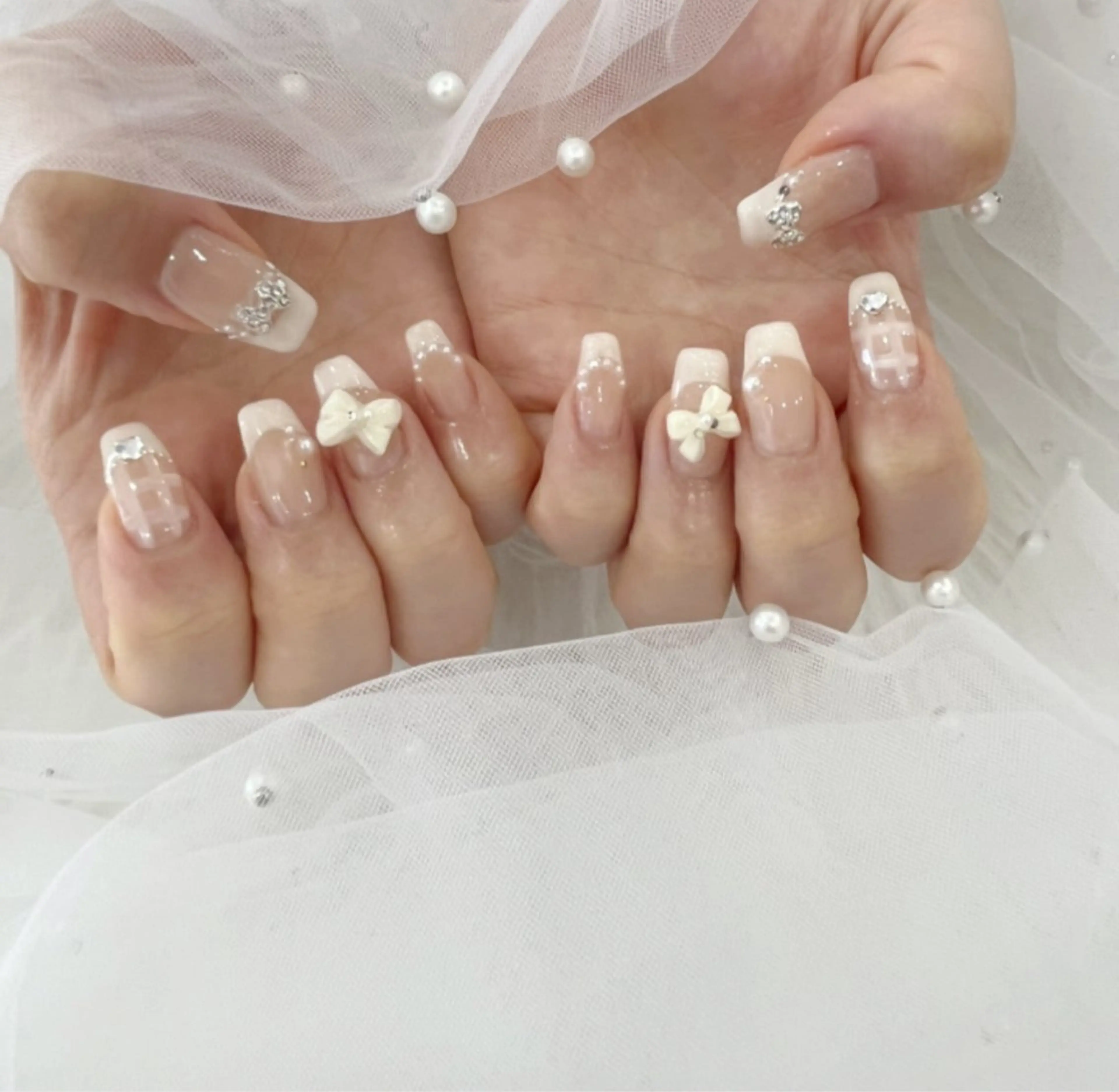 ネイル 長さ出し フットネイル ジェルネイル 韓国ネイル マグネットネイル #Amin所属・#Amin nail salonのネイルデザイン