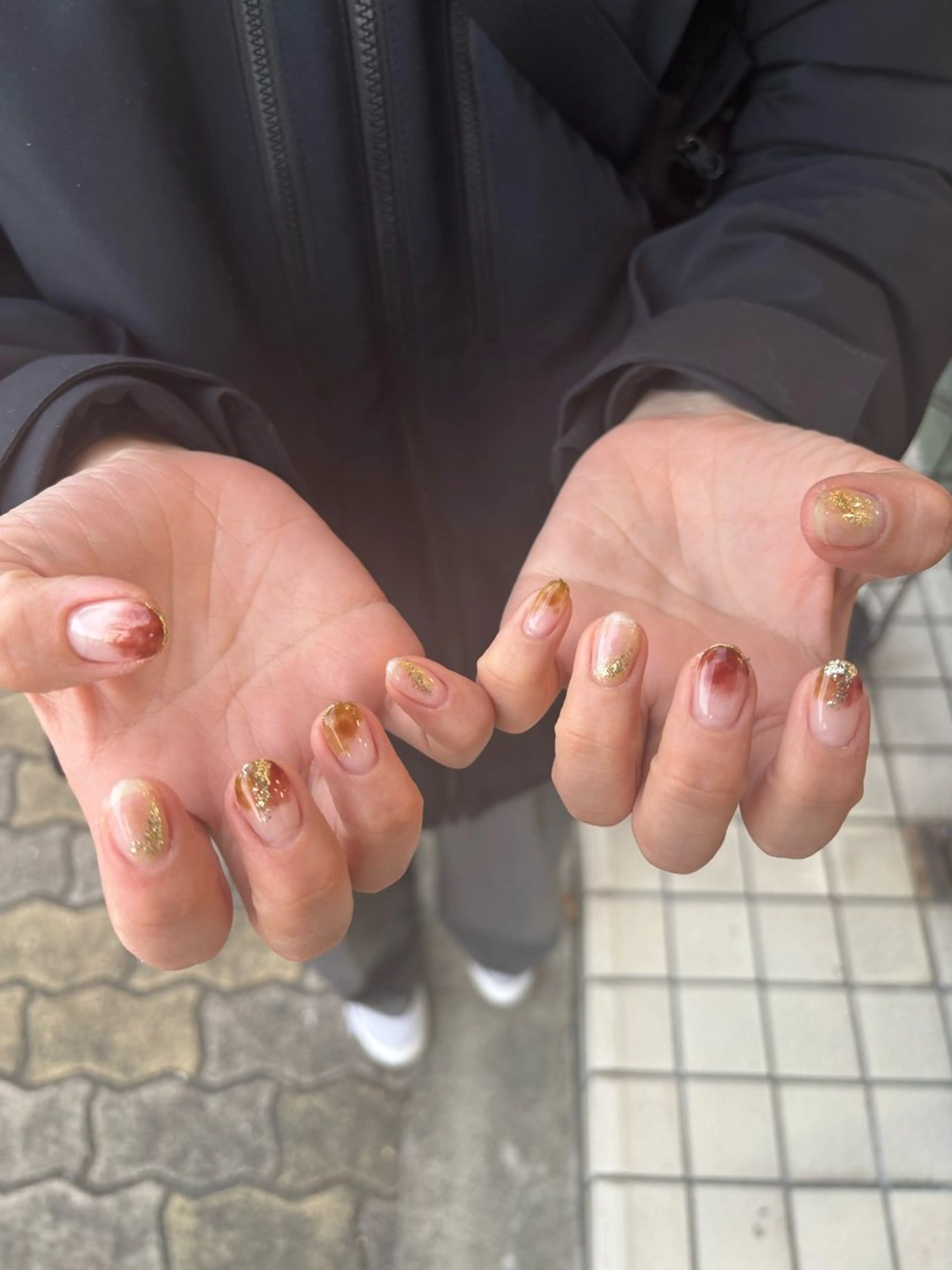 ネイル ニュアンスネイル シンプルネイル lealea Ayakaのネイルデザイン
