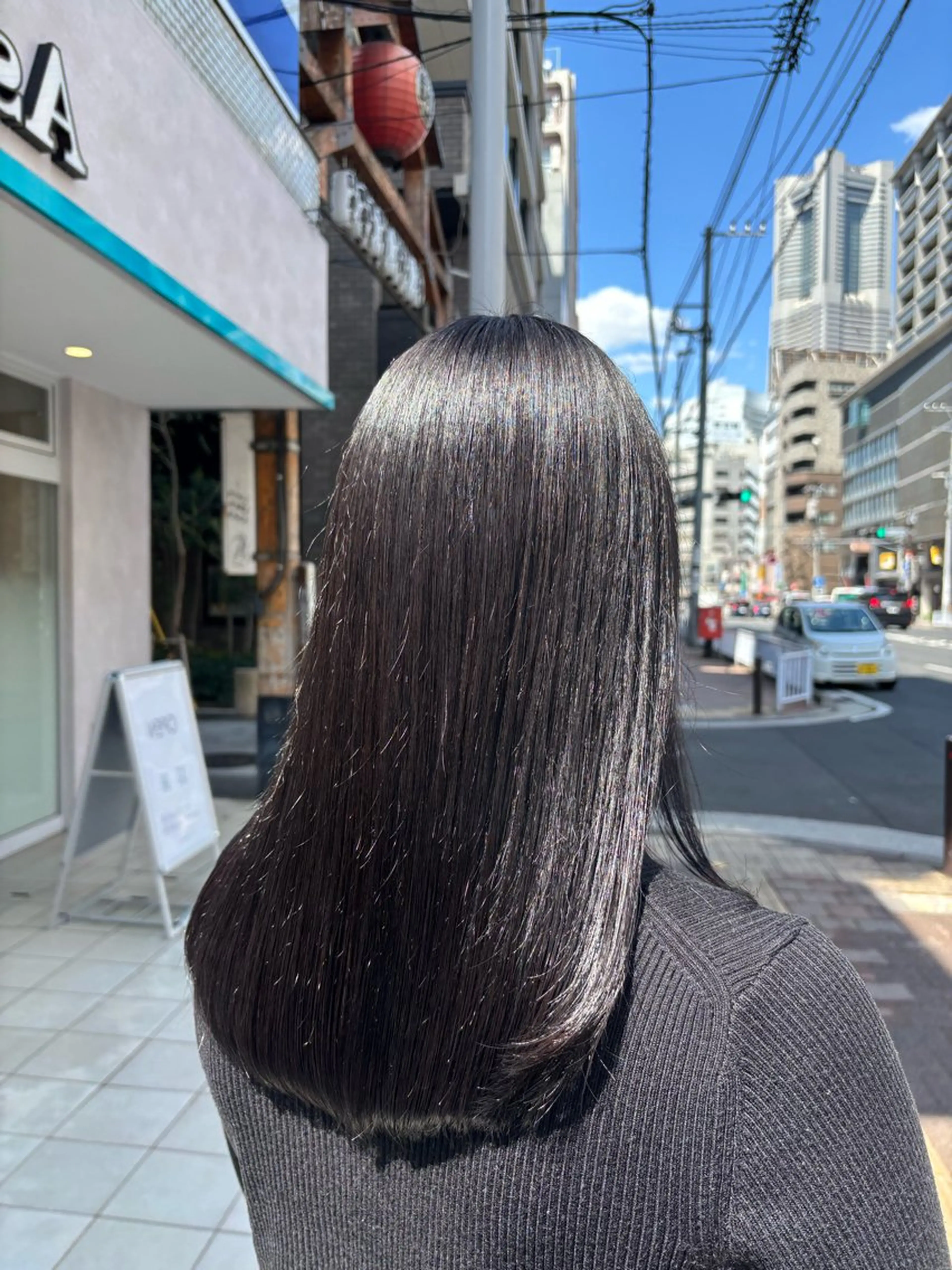 ロング カラー カット ヘアカラー メンズ特化韓国風 パーマスタイル/りんのヘアスタイル