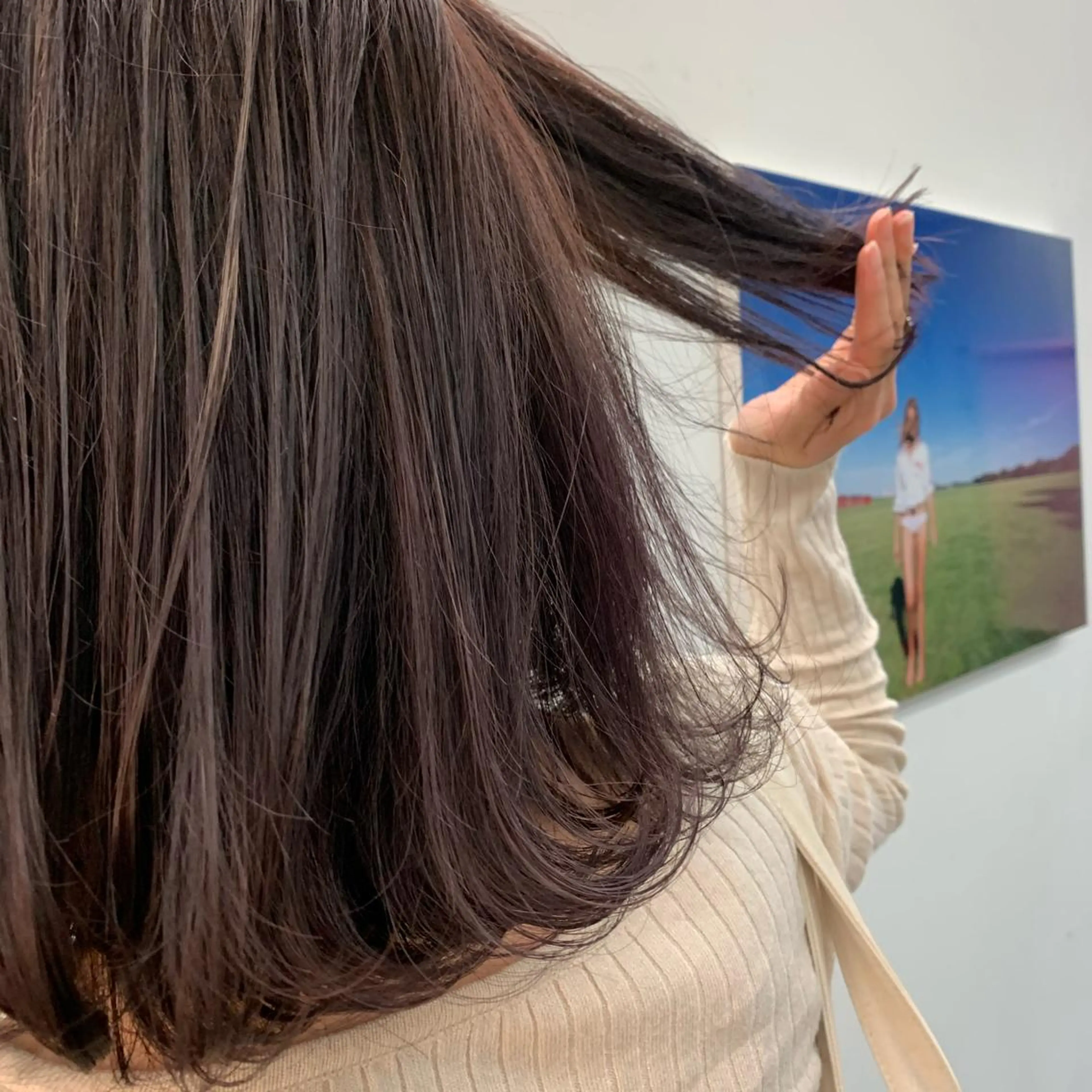 カラー レッドカラー バイオレットカラー 🫧コウノ ミナ🫧のヘアスタイル