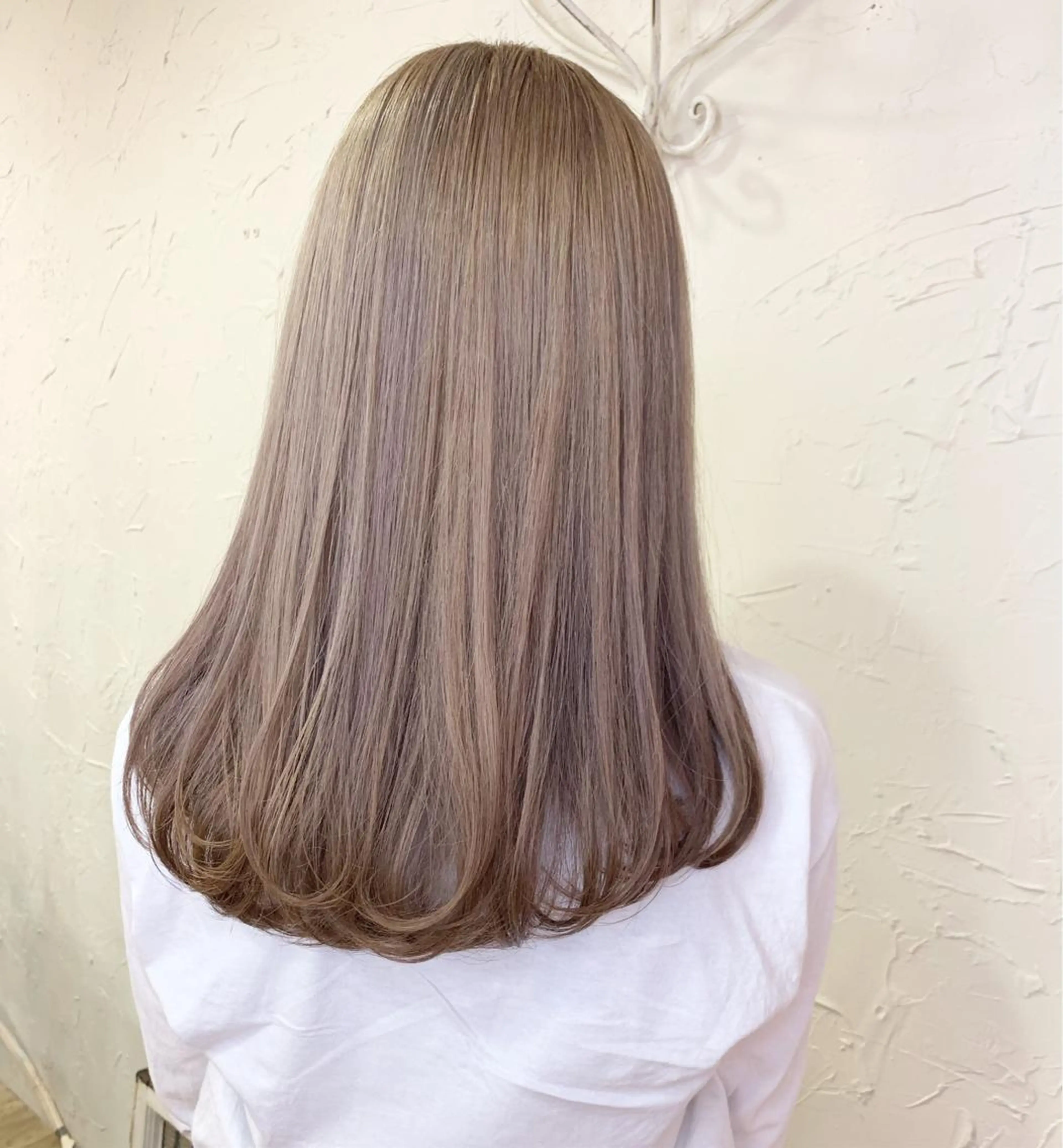 セミロング カラー 映える顔周りカット ♥️韓国ヘア"ちぇるのヘアスタイル