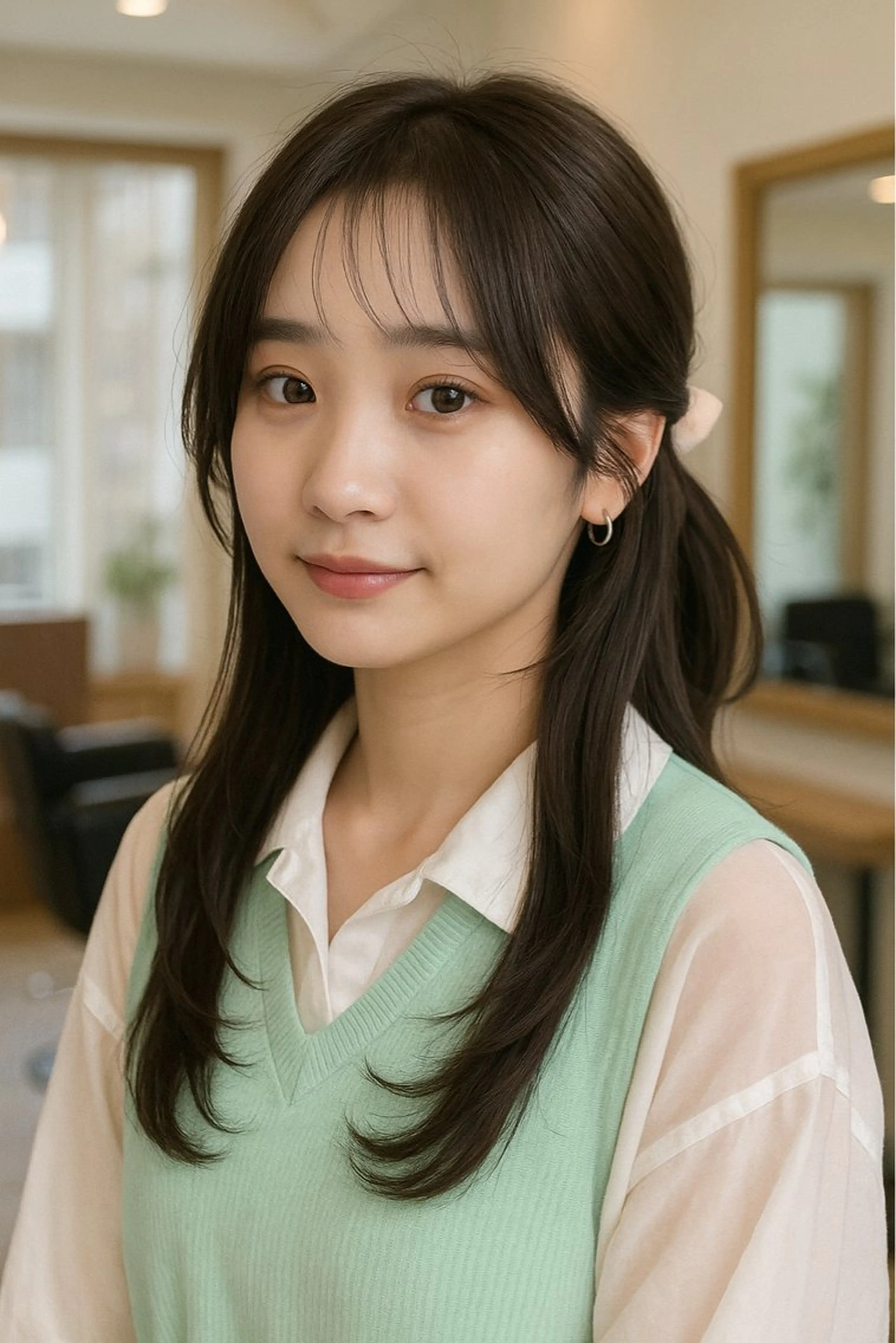 ミディアム カット 【髪質改善カラー】 瀧田嵐士🇰🇷のヘアスタイル