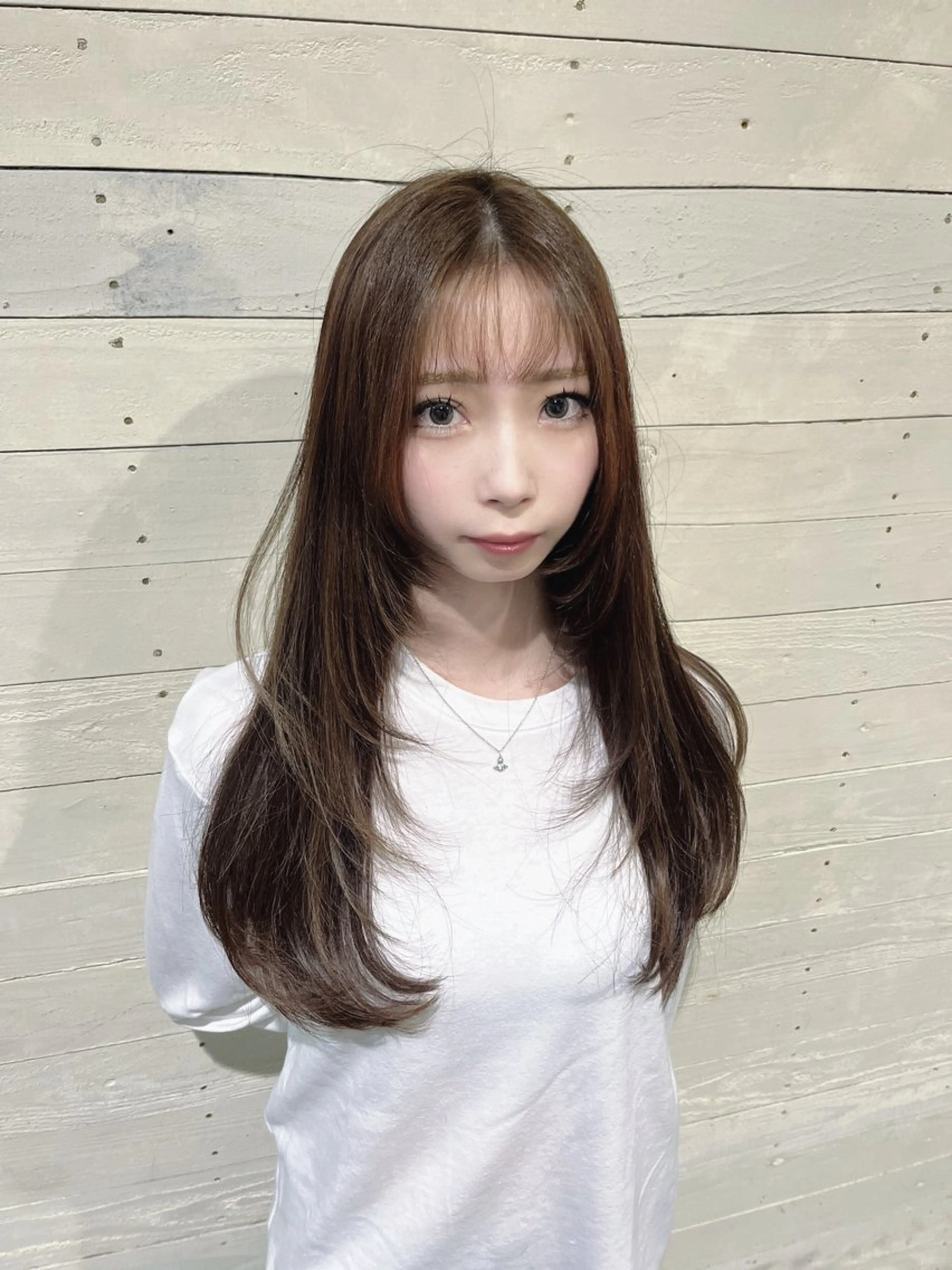ロング 松本 沙城のヘアスタイル