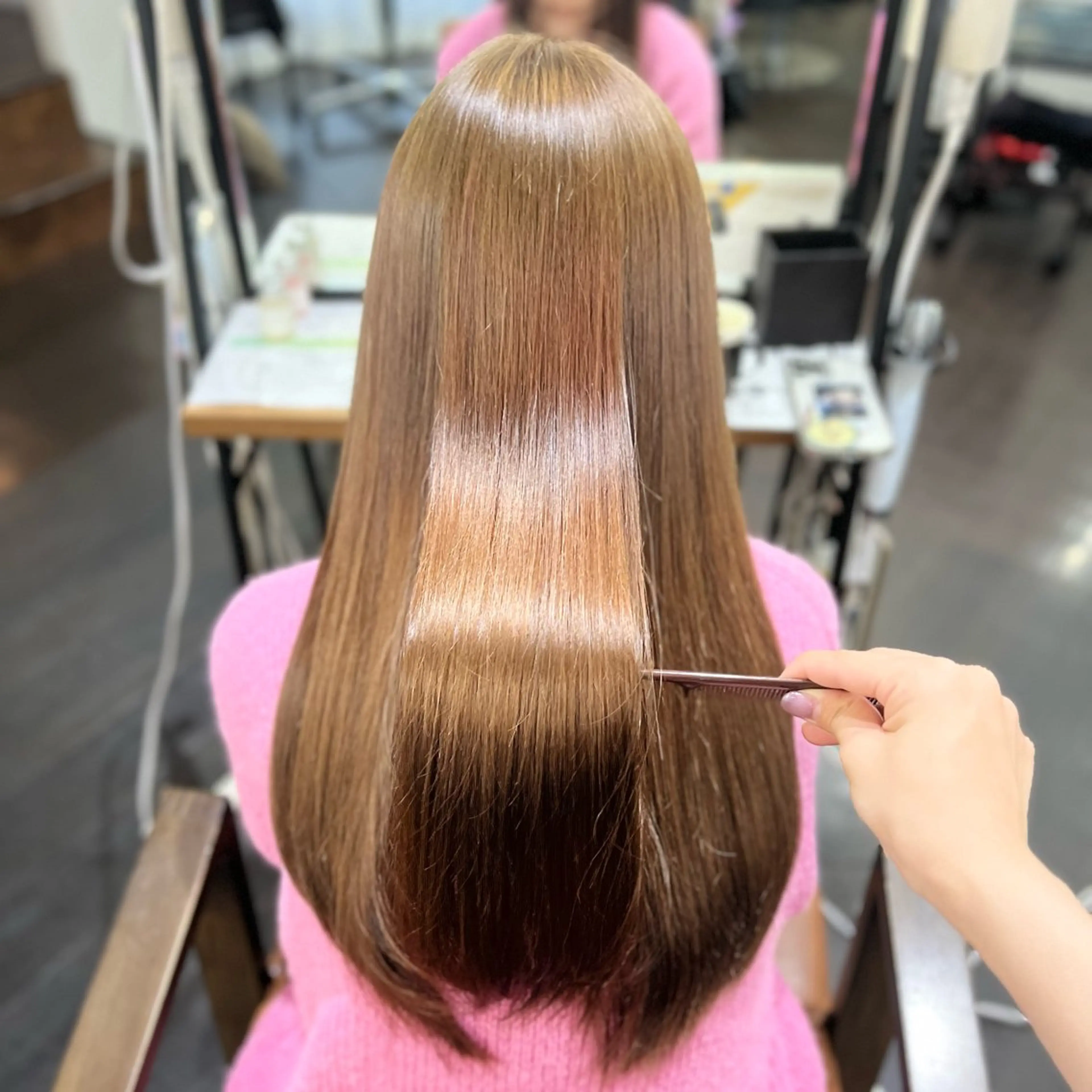 ロング カラー ブラウンカラー チョコレートブラウン ヘアカラー トリートメント 🌼名駅/透明感 髪質改善/はるな🌼のヘアスタイル