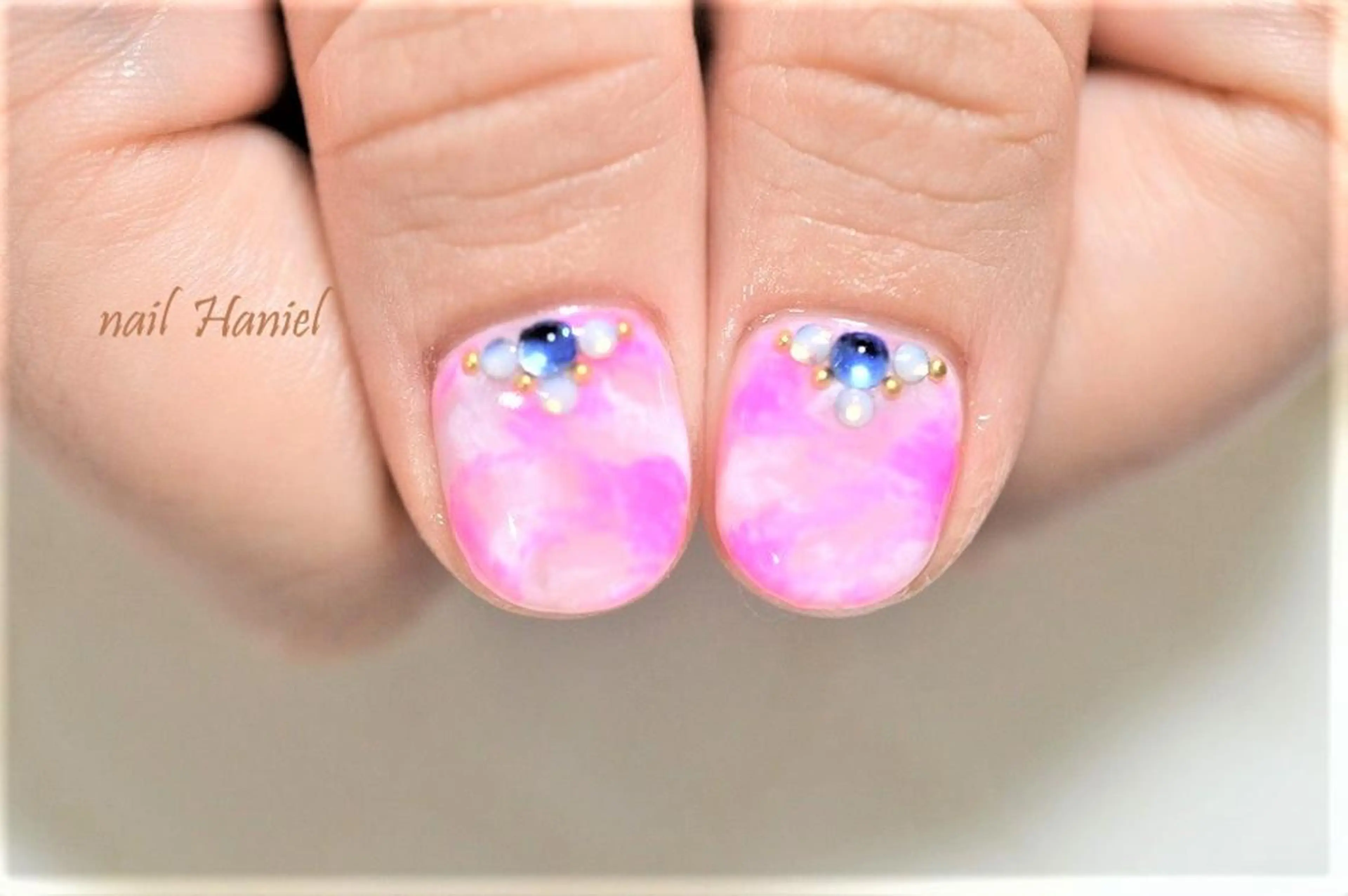 ネイル フットネイル ジェルネイル オフィスネイル nail Haniel所属・半蔵門サロンハニエル 魅神 ちよのネイルデザイン