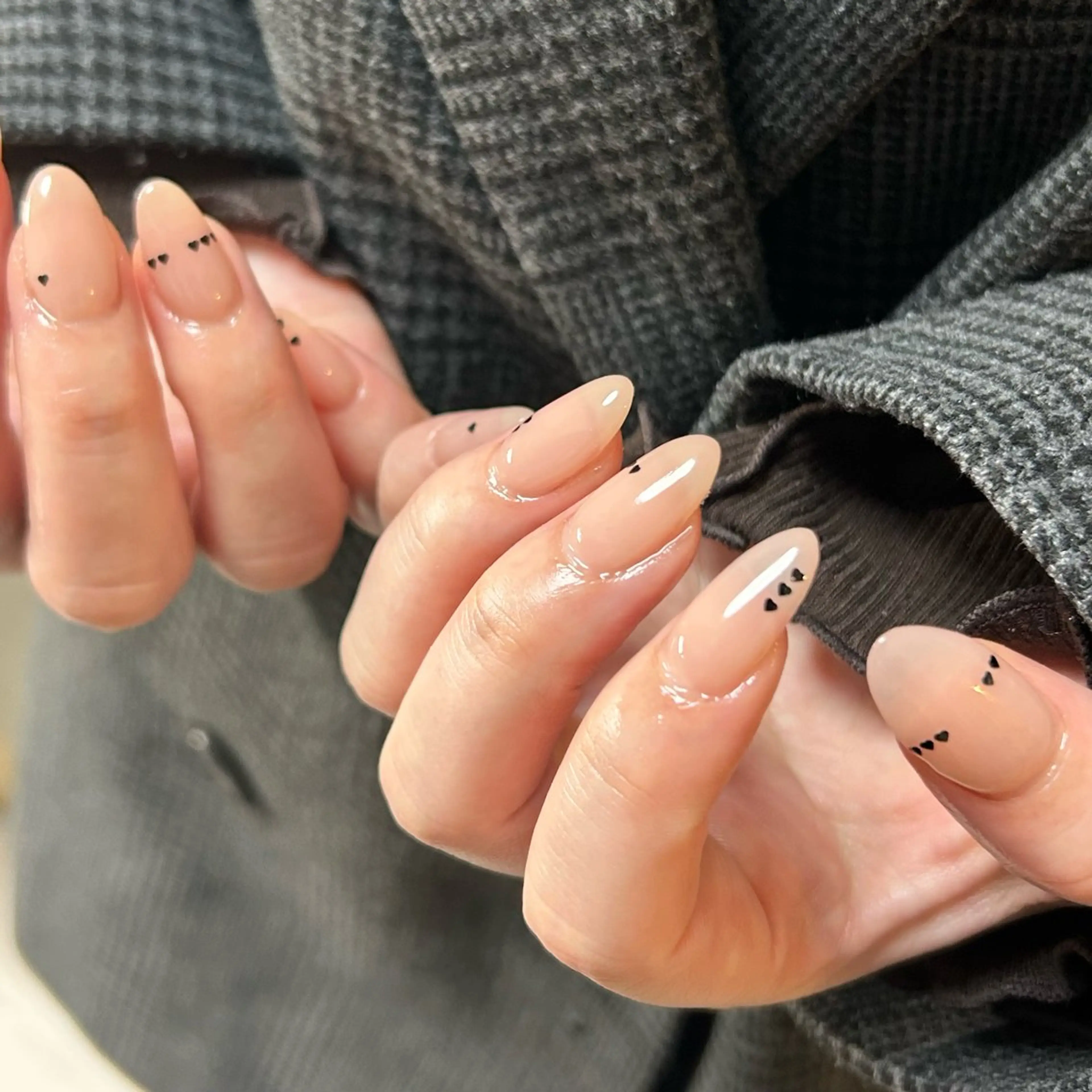 ネイル ワンカラーネイル ハンドネイル ten nail salon　かえでのネイルデザイン