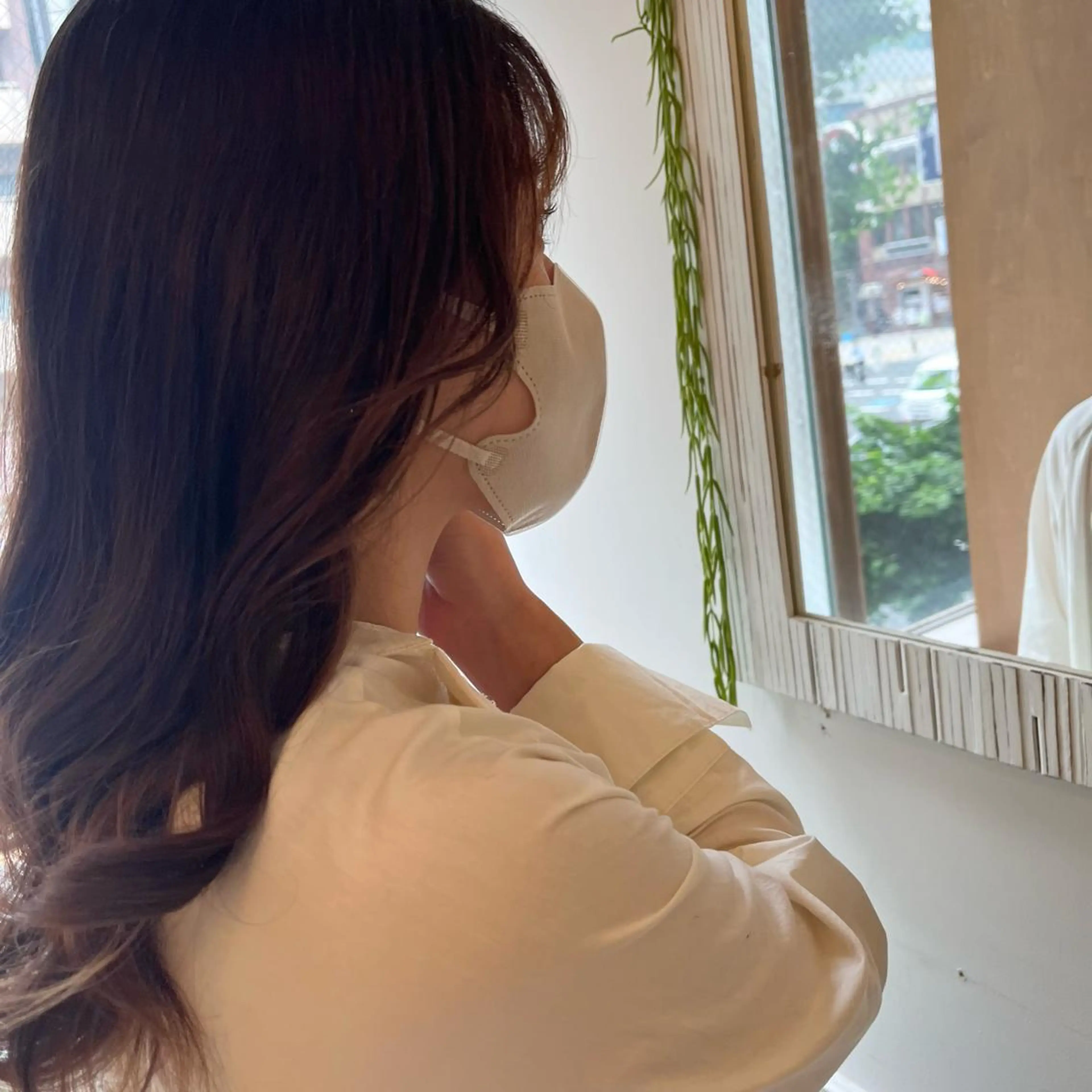 ロング SIKI yuuna モテ韓国ヘア☁️のヘアスタイル