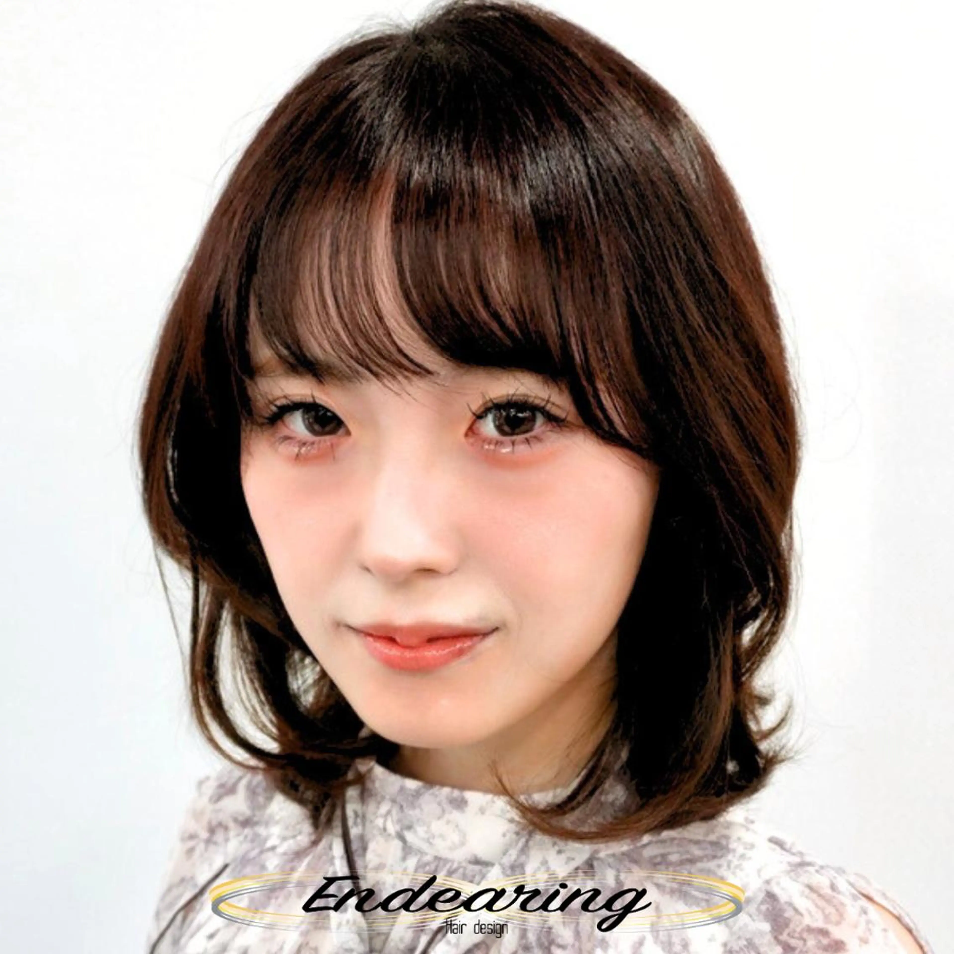 ミディアム 伸ばしかけ レイヤーカット 似合わせカット 小顔カット カット ヘアカラー Endearing 銀座/YOKOのヘアスタイル