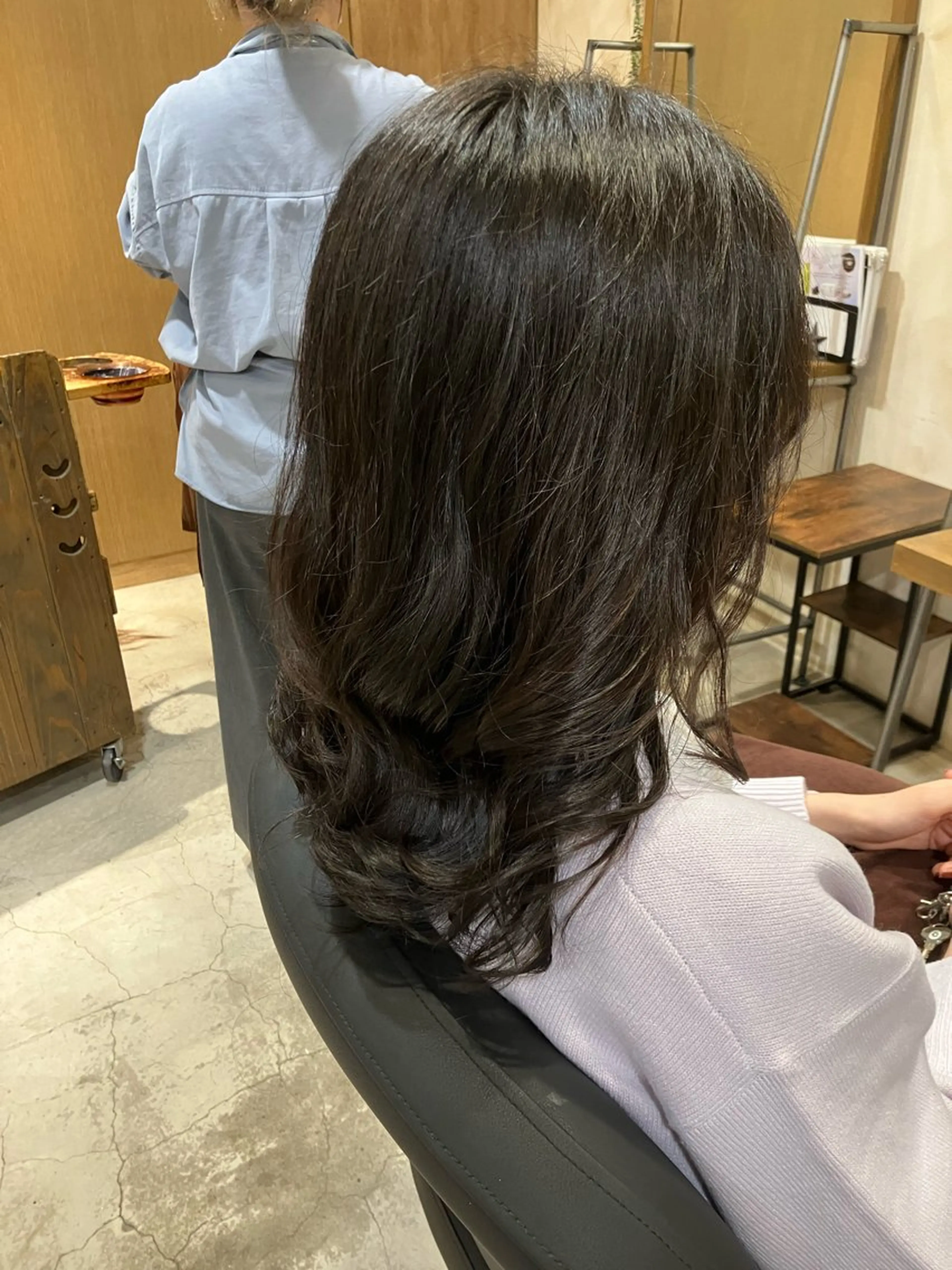 ロング パーマ カット パーマ ニュアンスカラー／ メンズ🌙久住綾香のヘアスタイル