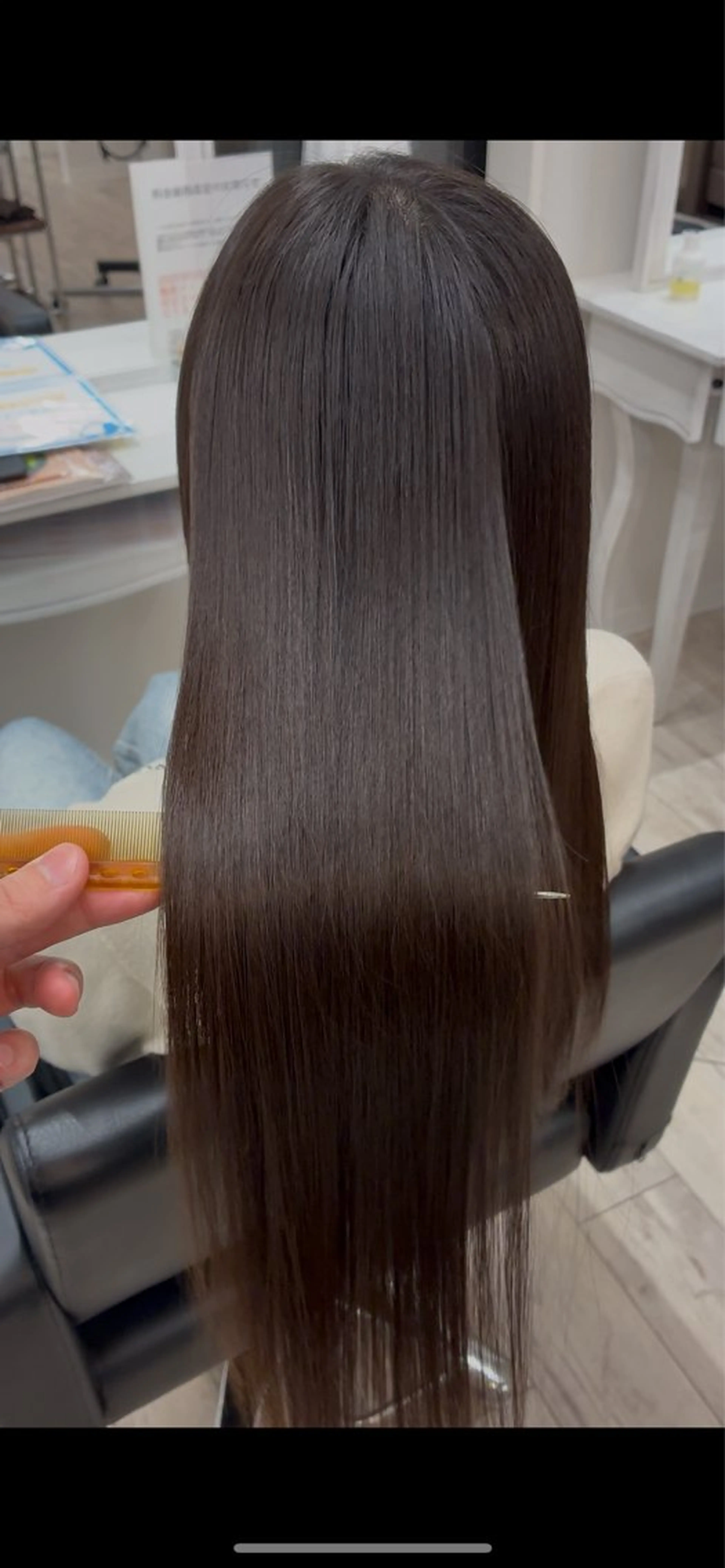 ロング 縮毛矯正 Lino hair YOKOのヘアスタイル