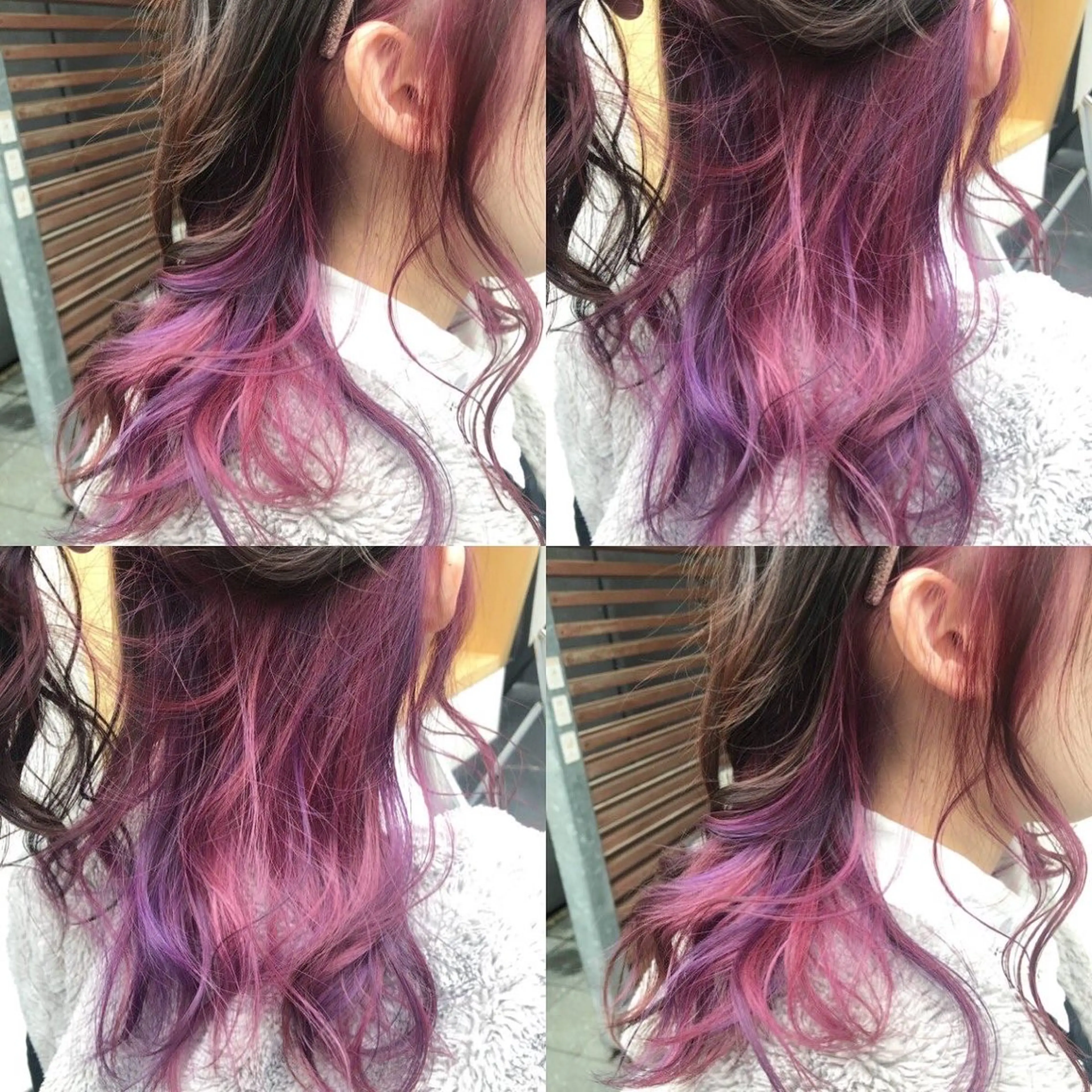 ロング カラー ブリーチ イヤリングカラー インナーカラー ユニコーンカラー カット ヘアカラー トリートメント 原宿サロン代表 デザインカラー伊藤卓のヘアスタイル