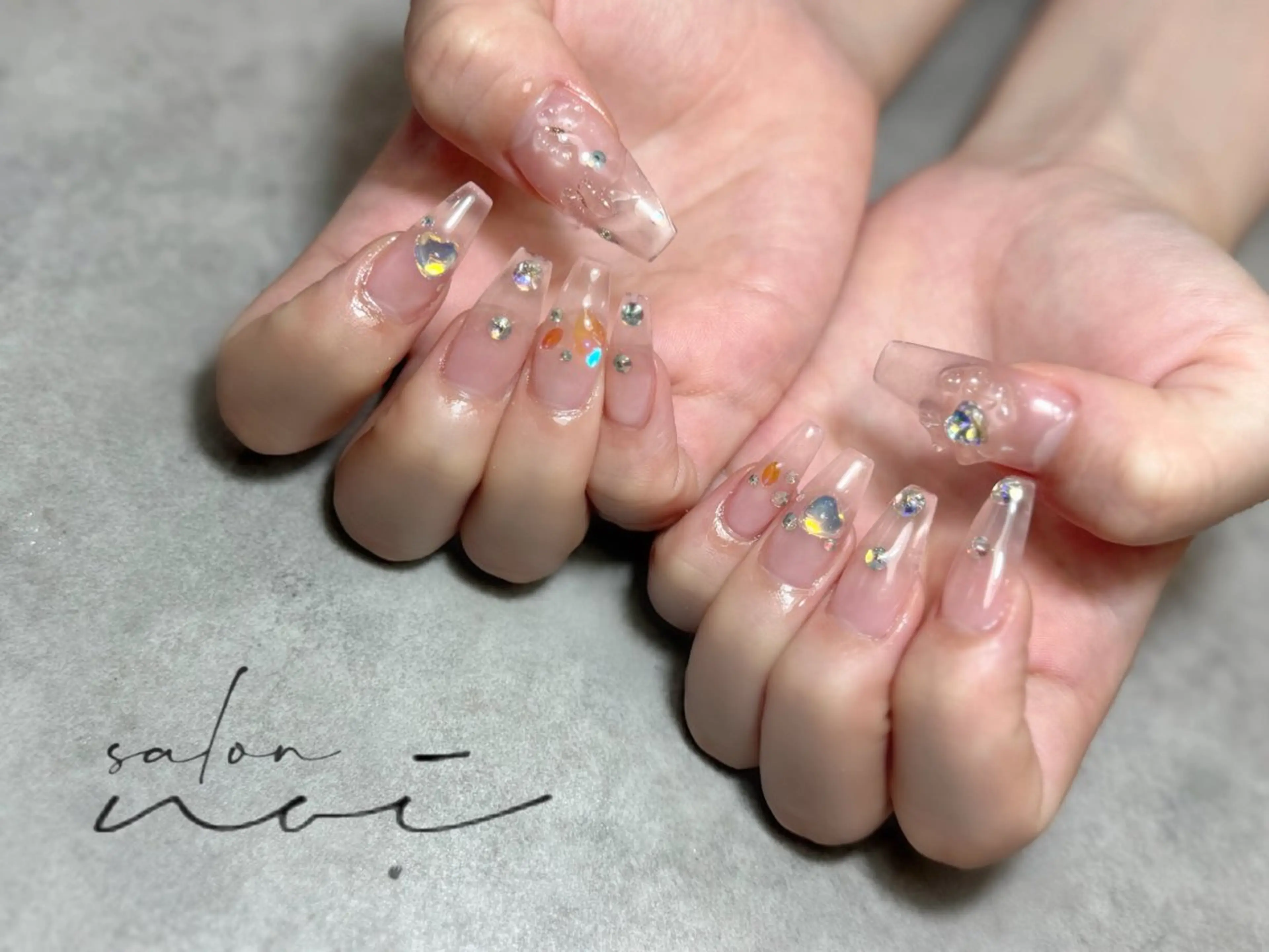 ネイル クリアネイル ハンドネイル salon noi所属・salon noiのネイルデザイン