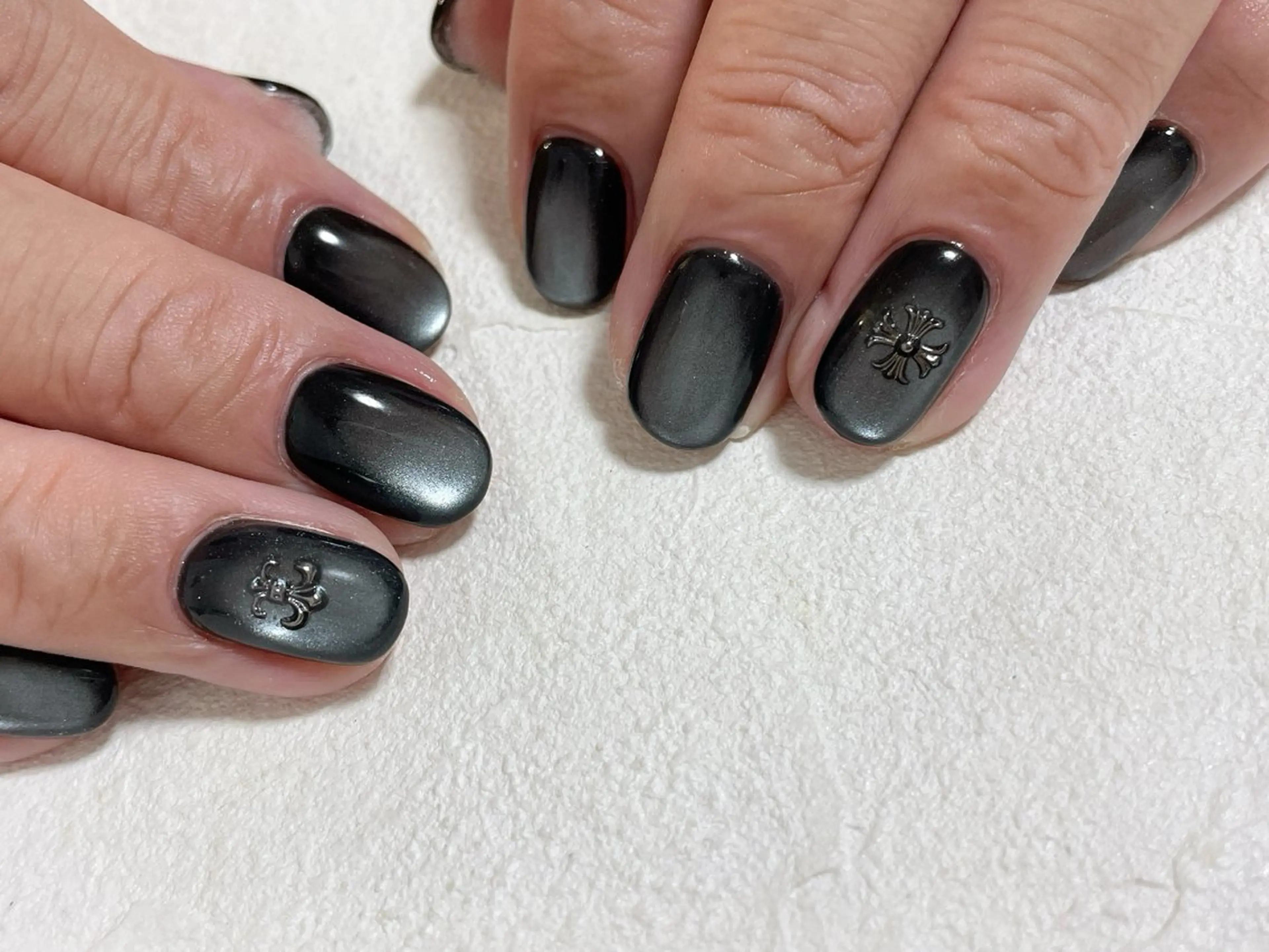 ネイル オーロラネイル フットネイル フレンチネイル ジェルネイル マグネットネイル ハンドネイル Mogu nail 二子玉川のネイルデザイン