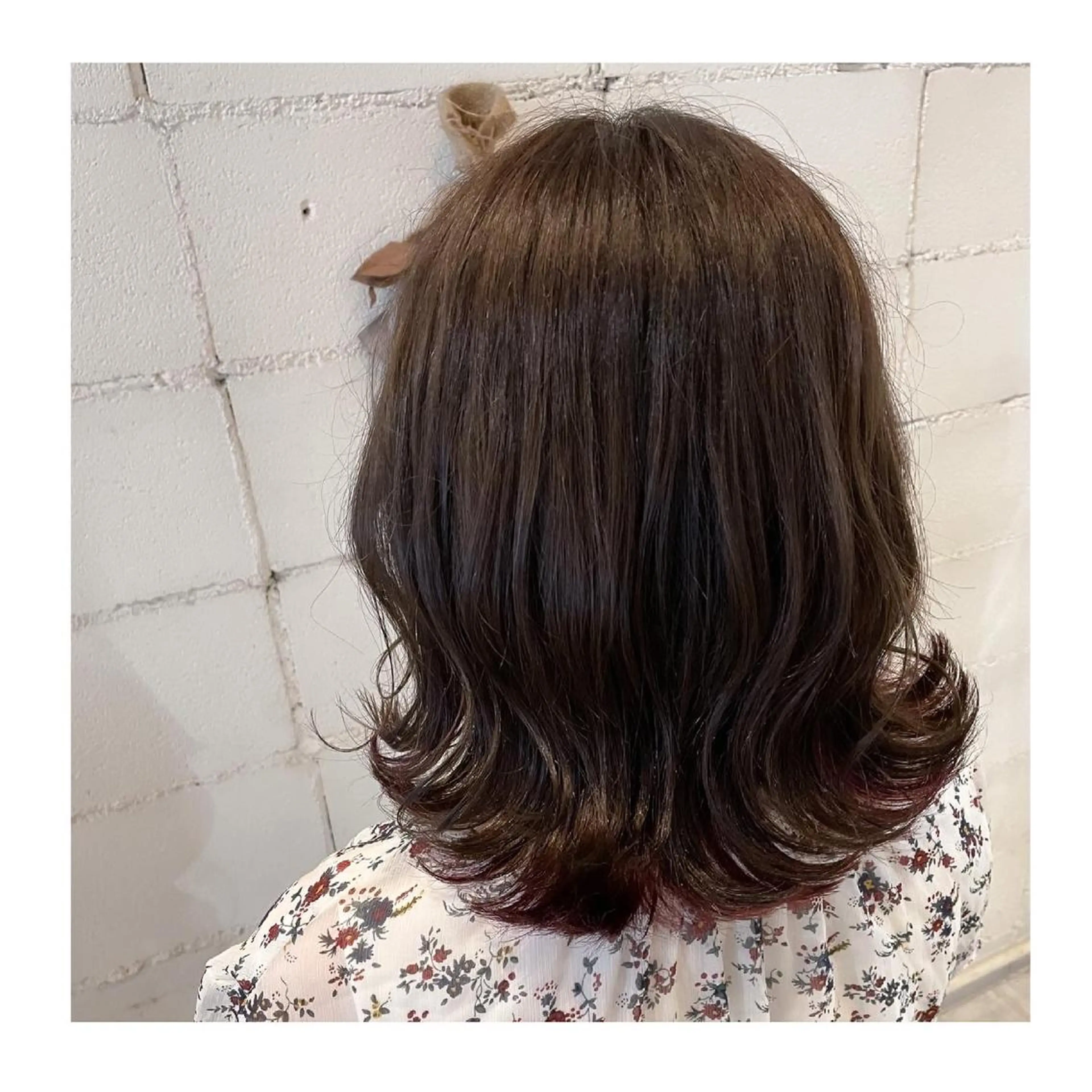 ミディアム ヘアカラー ❁⃘ ち だ り さ ❁⃘のヘアスタイル
