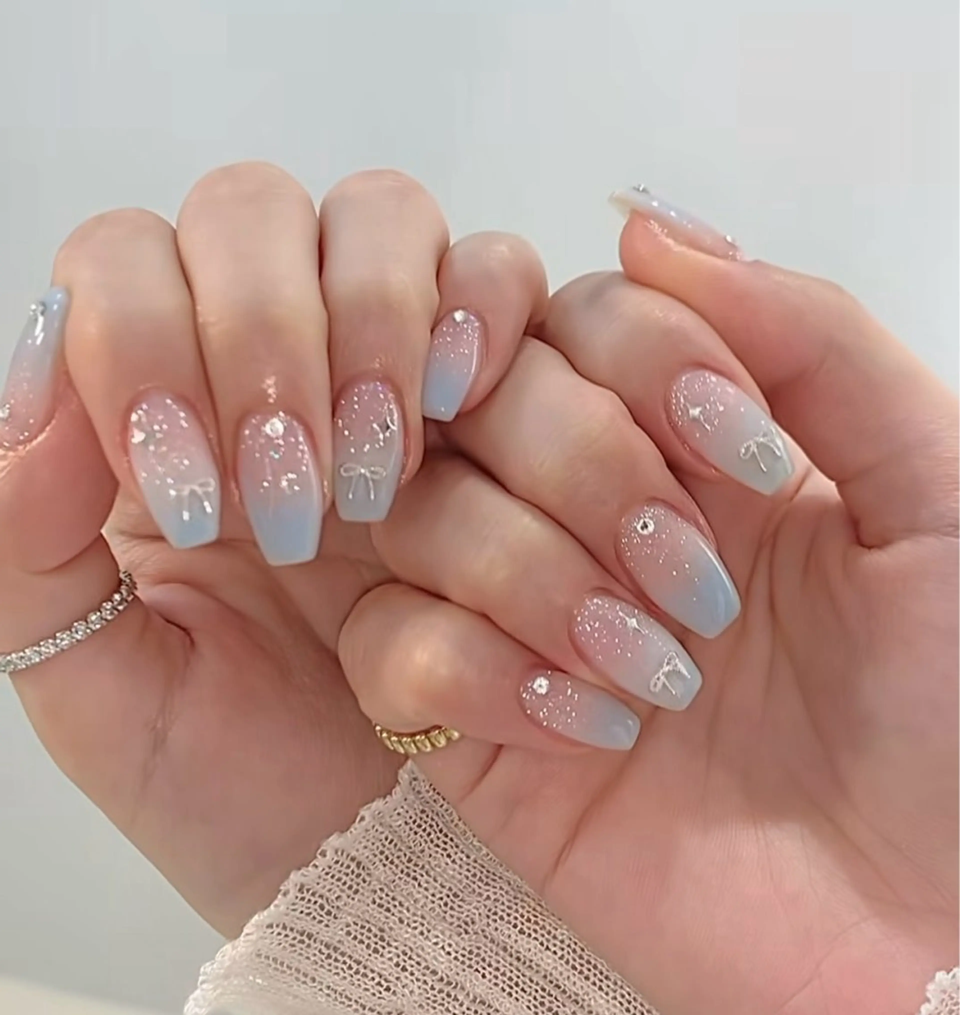ネイル 韓国ネイル 持ち込み ニュアンスネイル ネイルチップ ハンドネイル TABI ANA.CHUOのネイルデザイン