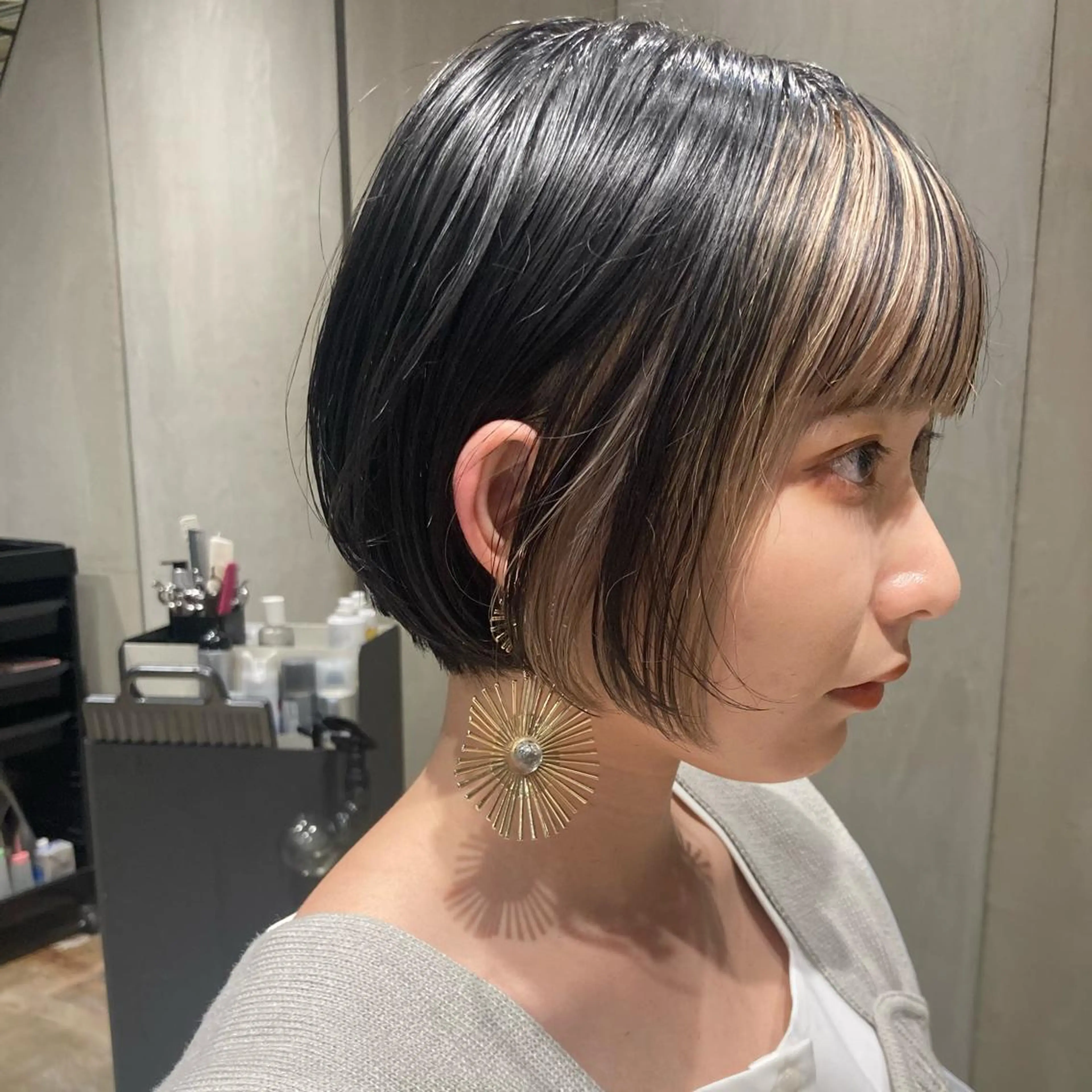 ショート カラー ショートボブ ショートレイヤー ハンサムショート ベリーショート アッシュ 🌈圧倒的デザイン力 内井省吾のヘアスタイル