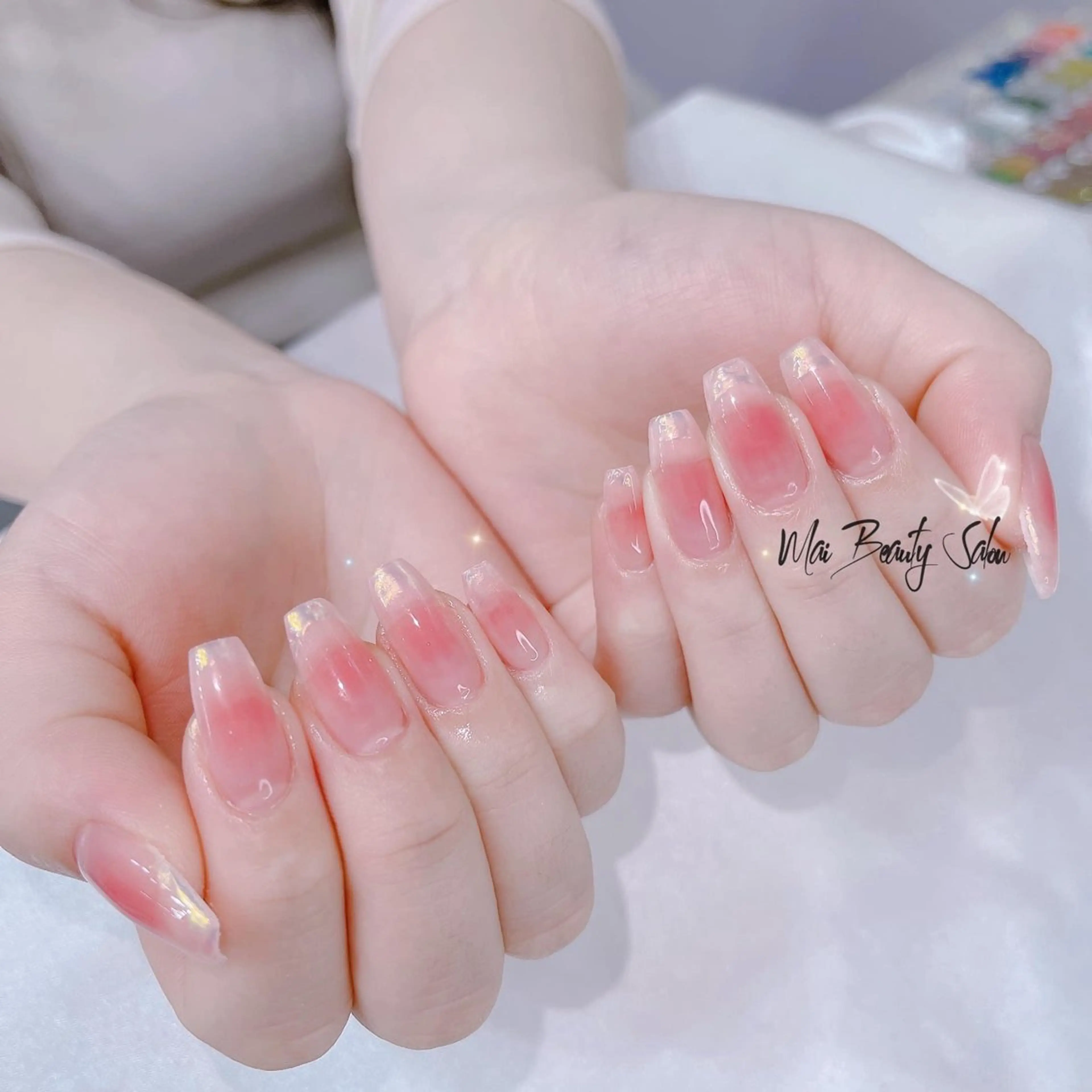 ネイル チークネイル ジェルネイル 韓国ネイル マグネットネイル パラジェル ハンドネイル Mai Beauty To  Toのネイルデザイン