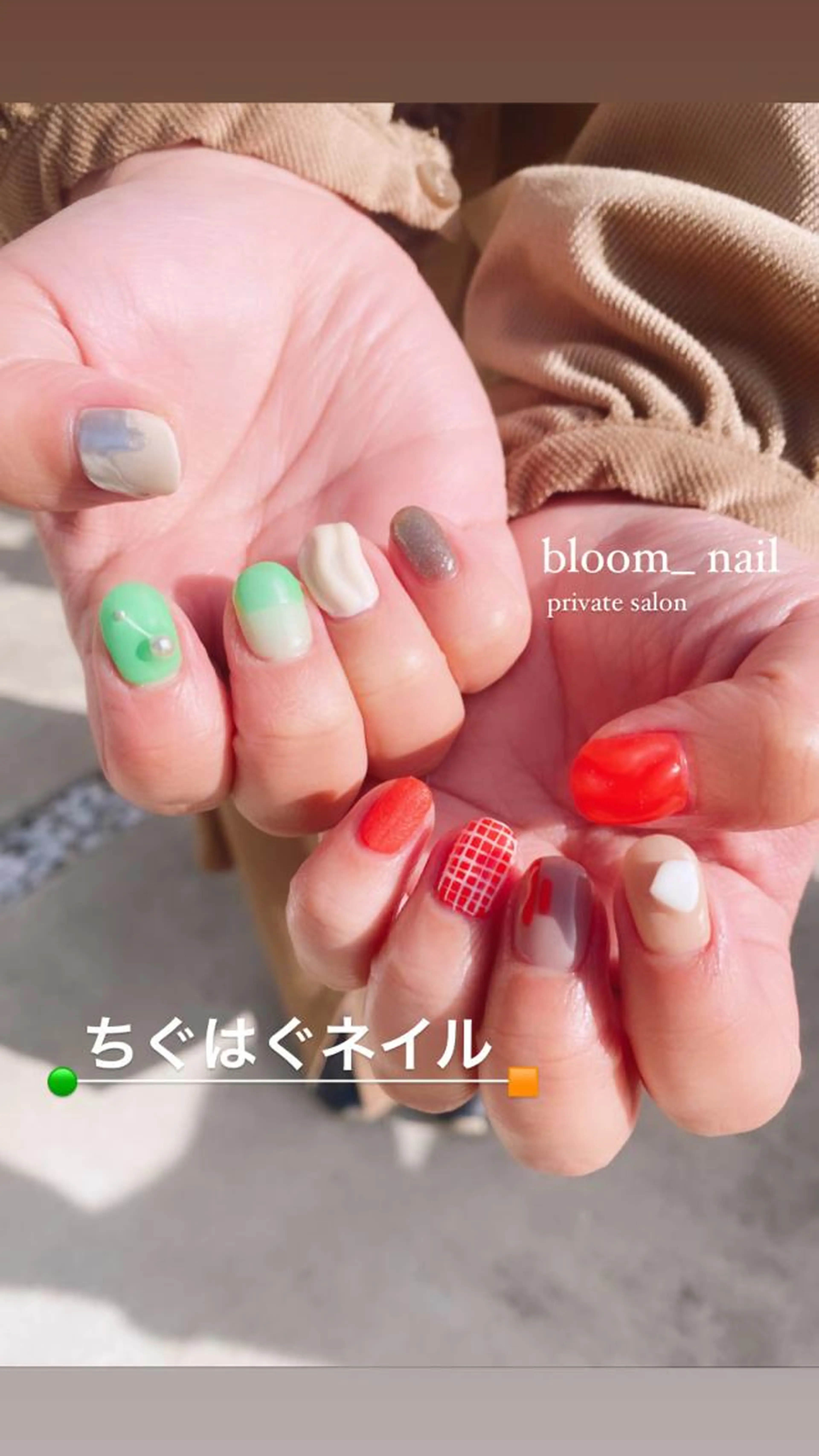 お持ち込みデザイン(事前にご相談下さる方)オフ無し、ケア込みの写真