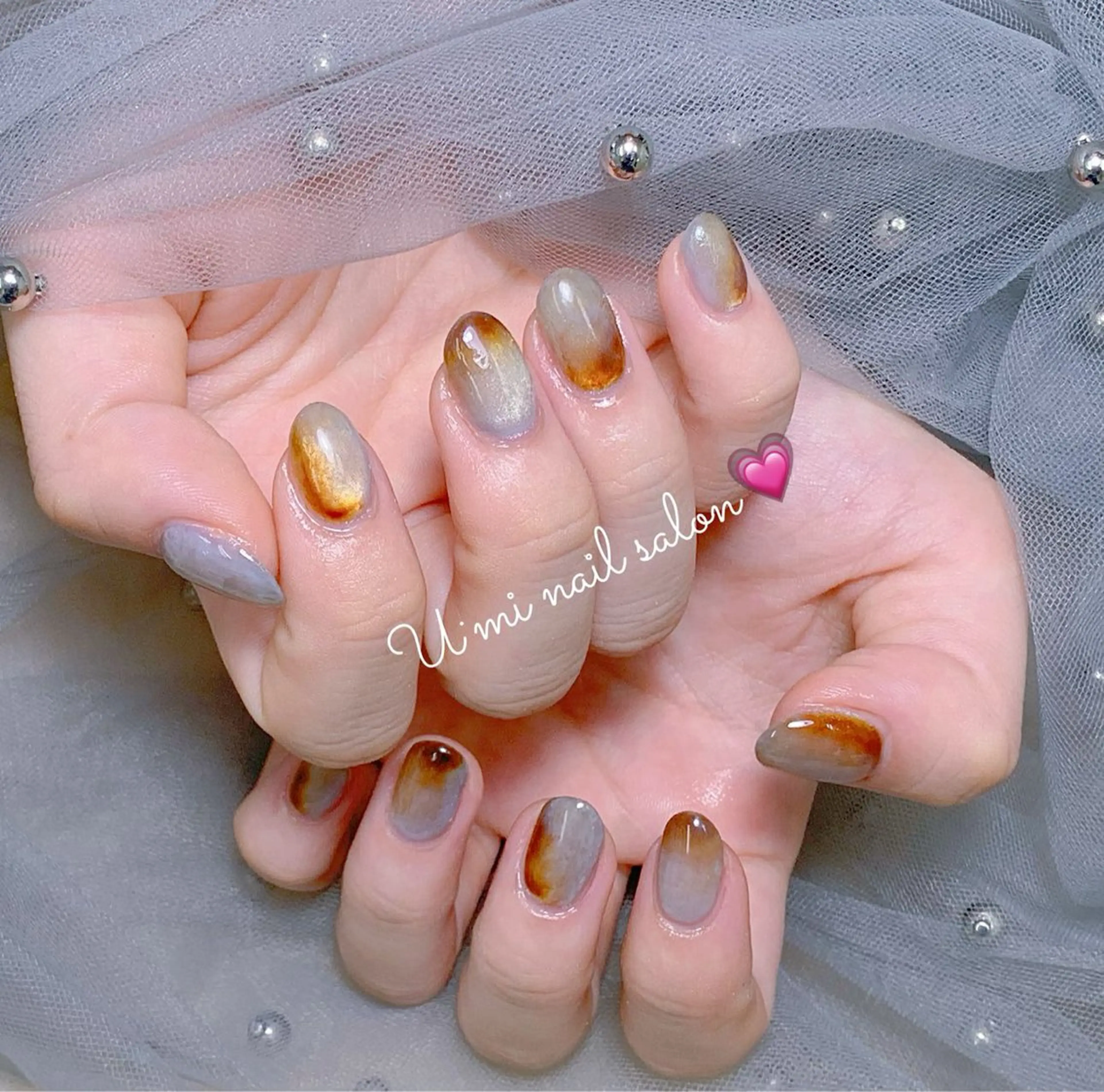 ネイル 持ち込み ハンドネイル Ｕ·Mi nail salon所属・u・mi  上野御徒町パラジェルのネイルデザイン