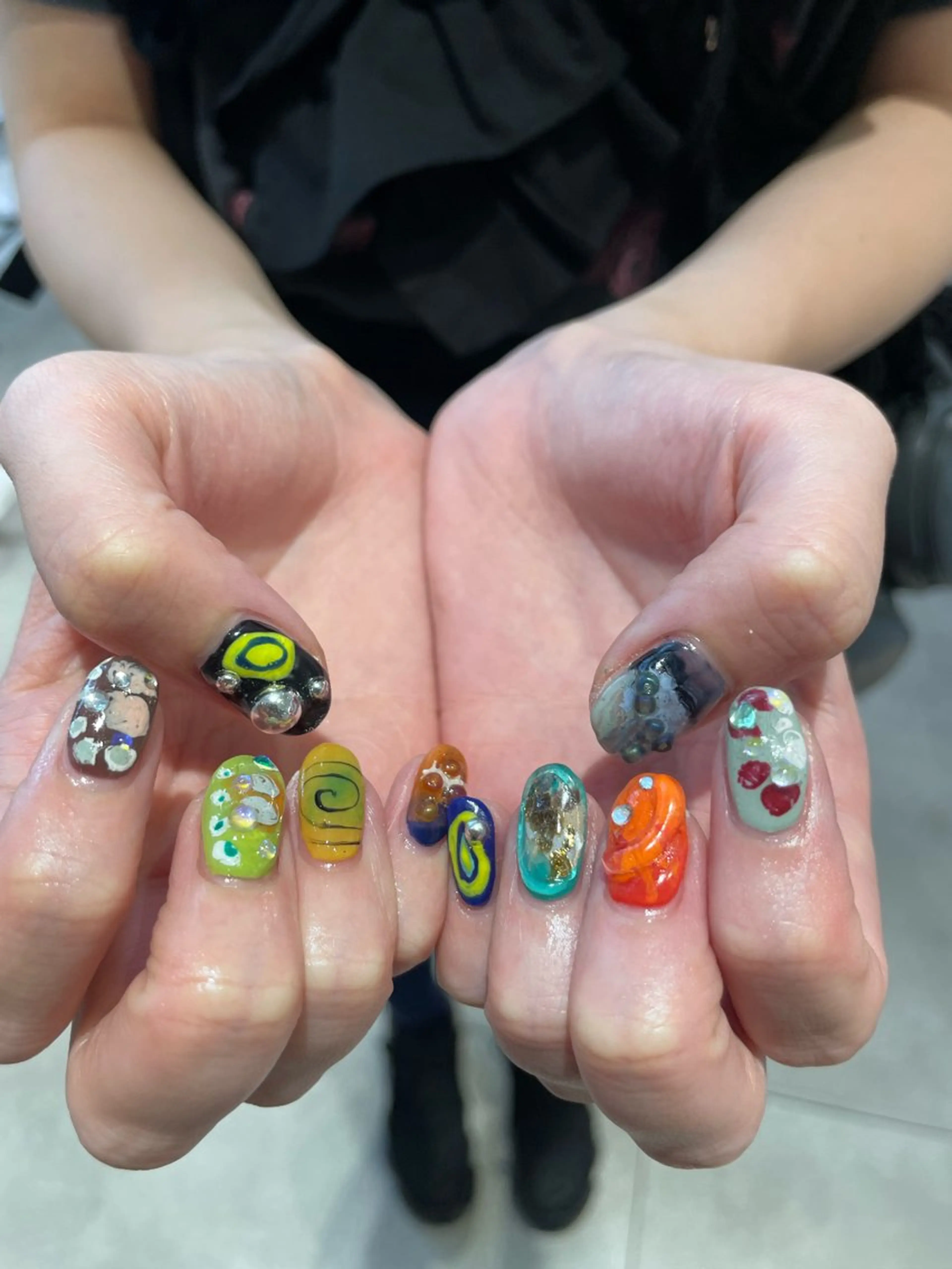 ネイル アートネイル ハンドネイル hair&nail ☯️アイリ☯️のネイルデザイン