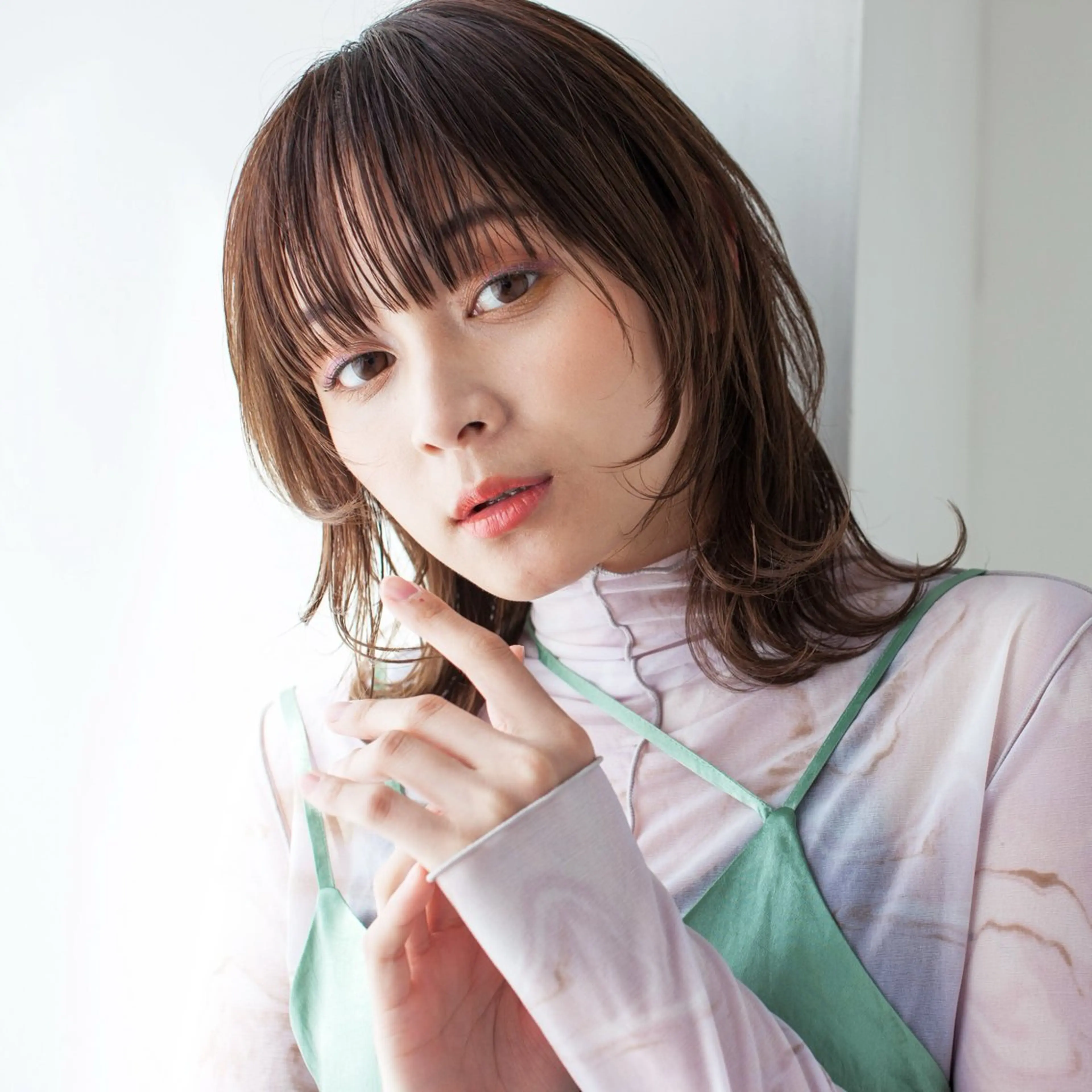 ミディアム カラー ヘアカラー モデル募集 KEITOのヘアスタイル