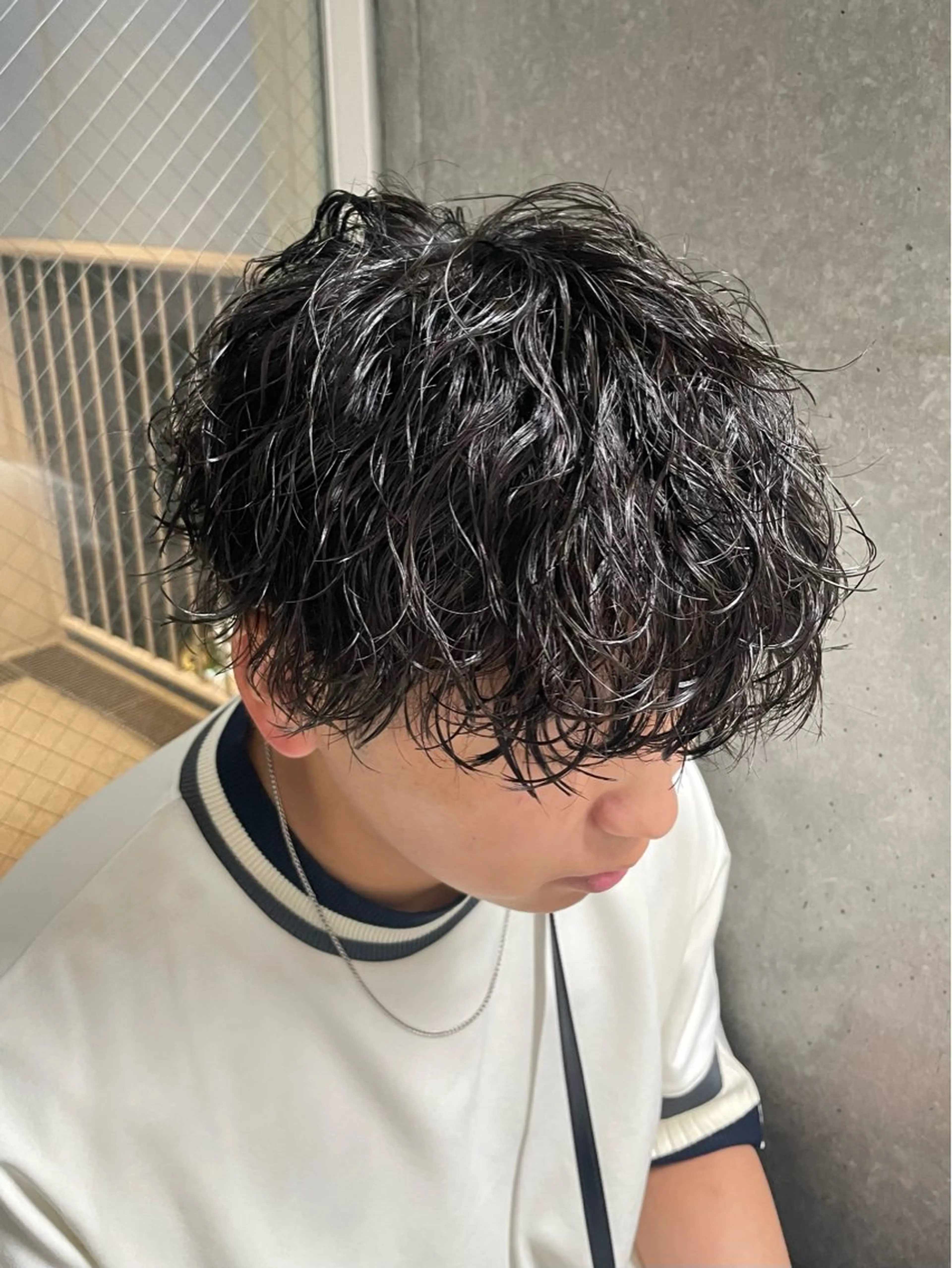 パーマ メンズ カット パーマ トリートメント ヘッドスパ ヘアセット 〖23時まで営業〗 ️🫧fuwa️🫧のヘアスタイル