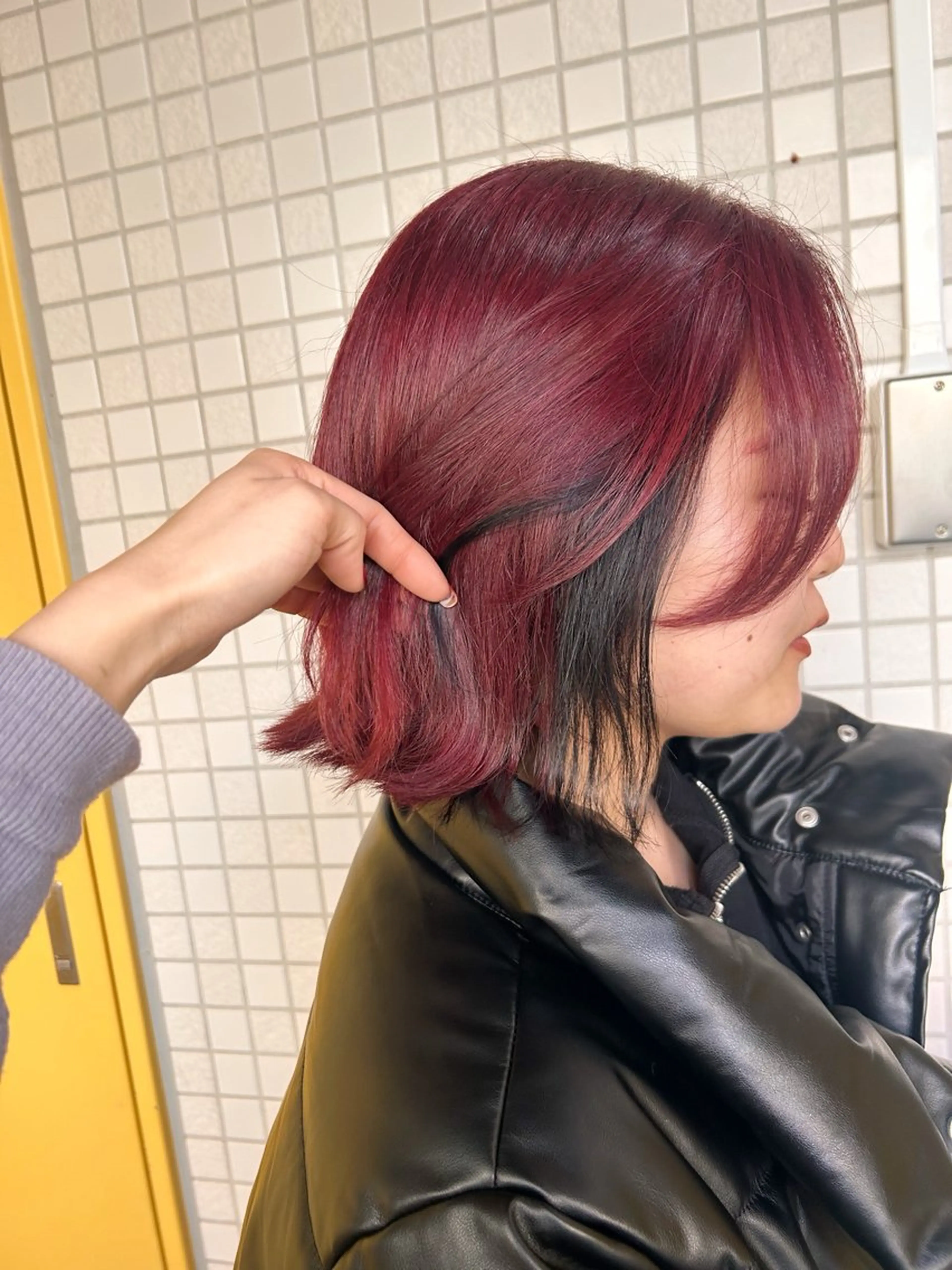 ミディアム カラー ヘアアレンジ ヘアカラー トリートメント ヘアセット 💕誰より可愛い💕 ピンク🎀YUUKAのヘアスタイル