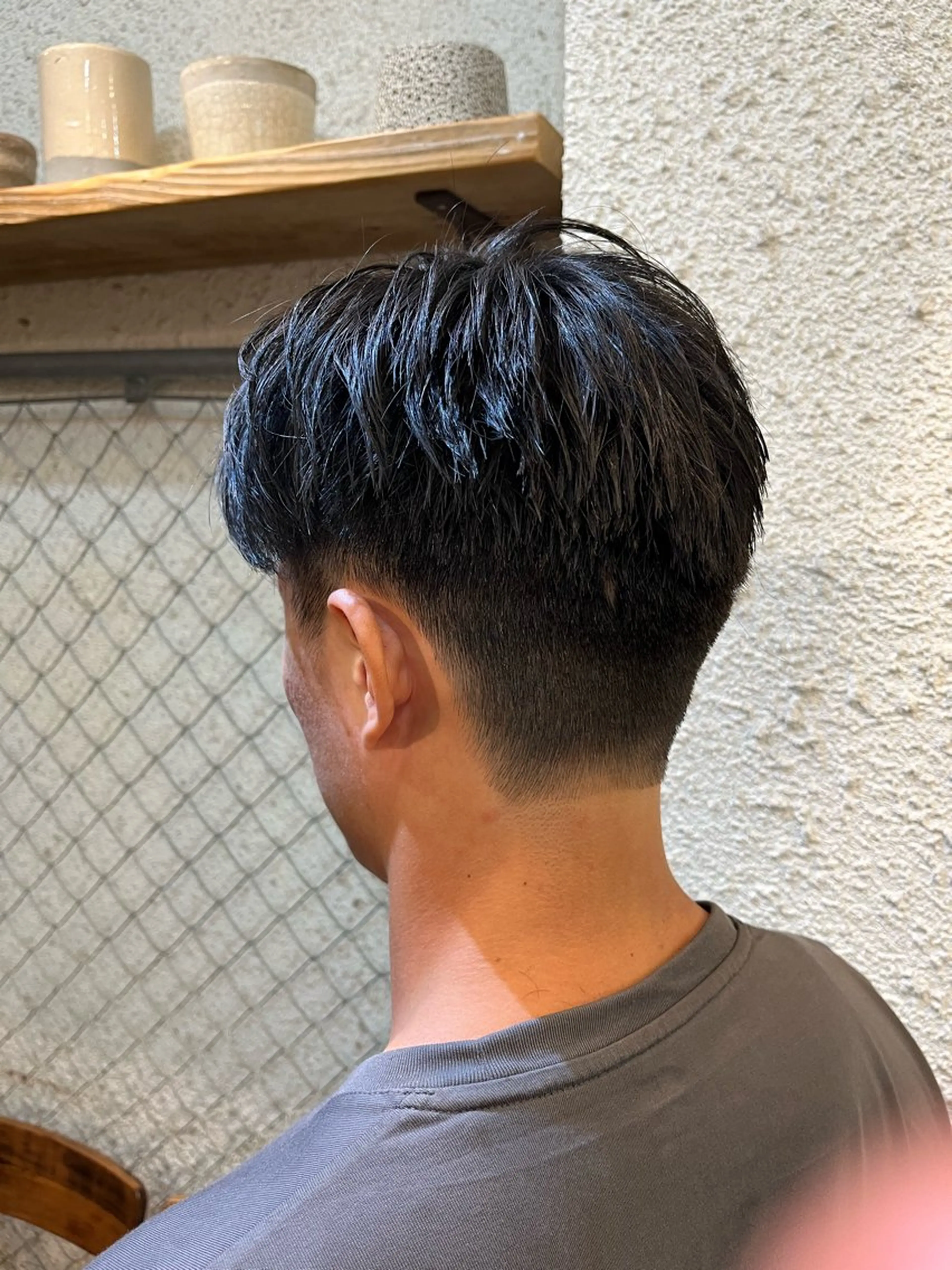 メンズ 傷ませないカラー・ ボブ・リクト💥のヘアスタイル