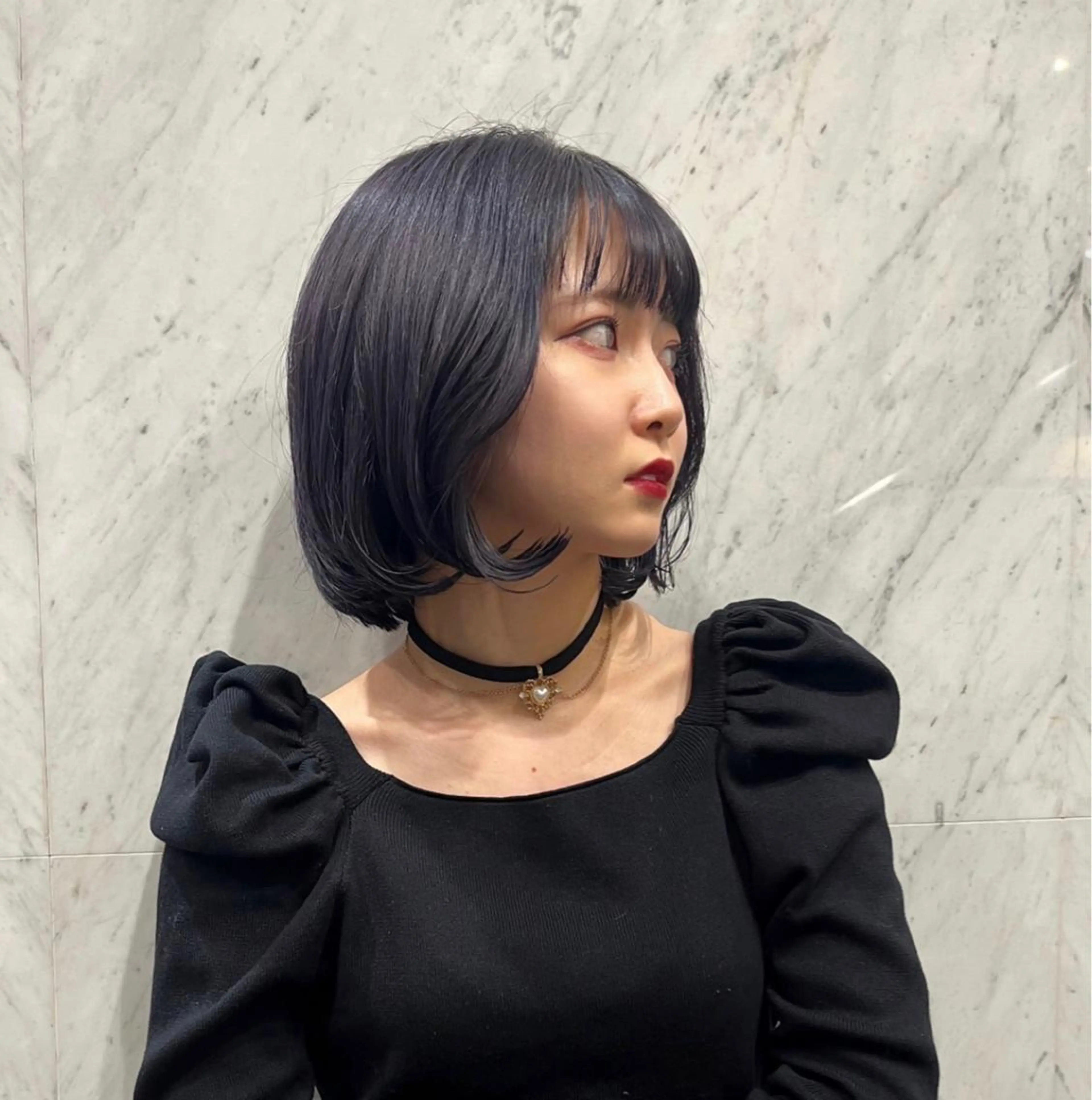 ショート カラー ラベンダーカラー パープルカラー ボブ 韓国風ヘア 🌹古川暁 髪質改善縮毛矯正🌹のヘアスタイル